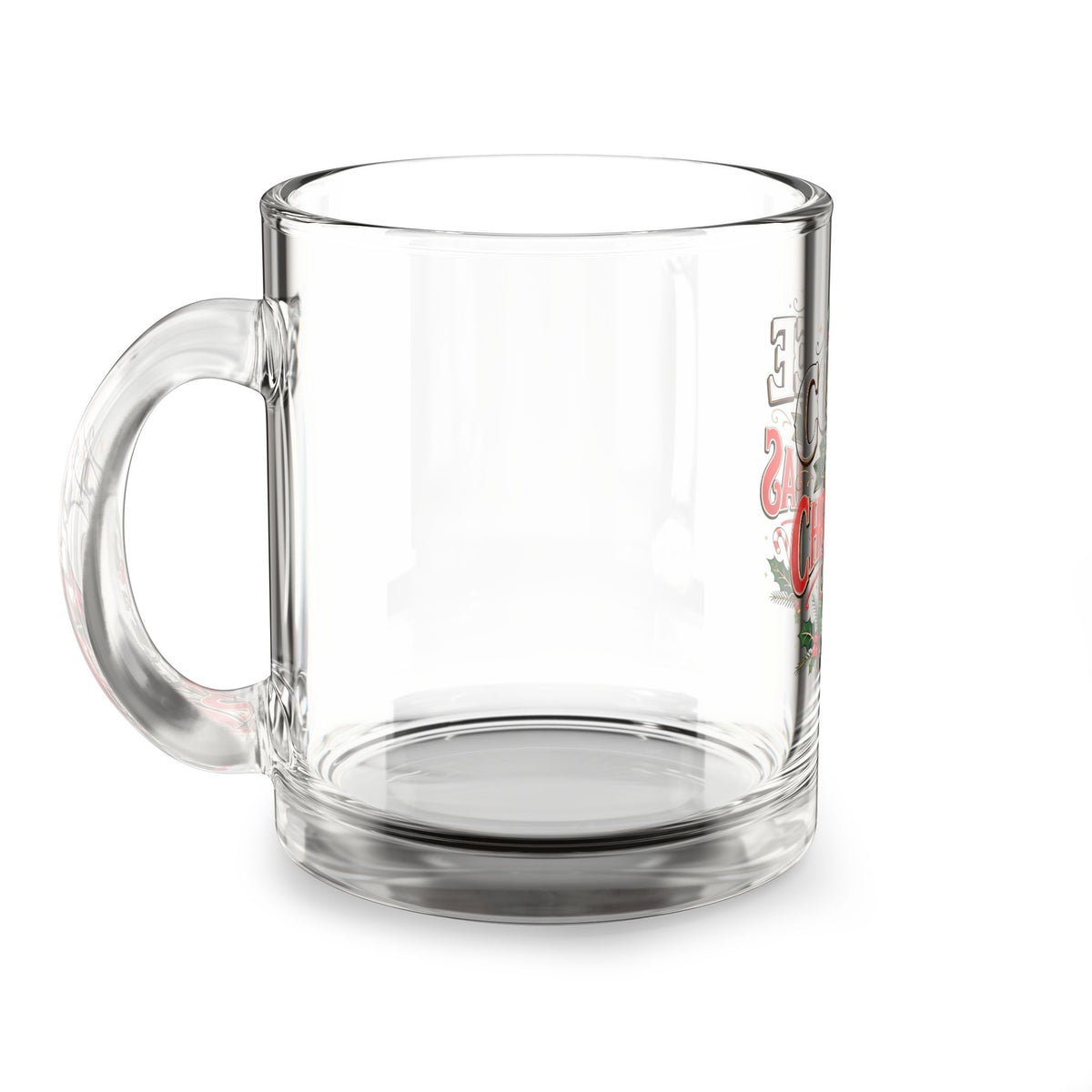 Christmas Glass Mug 10 oz Coffee Then Christmas Glass Mug — 10oz Holiday Coffee Mug