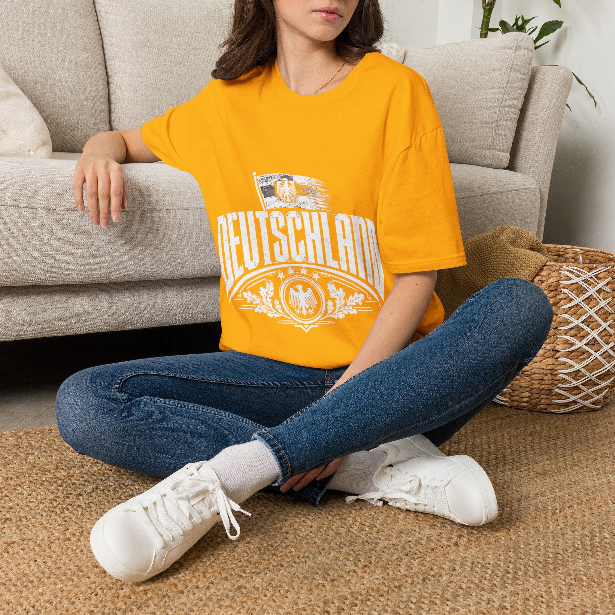 Germany Deutschland T-Shirt — Vintage German Crest Soccer Fan Tee