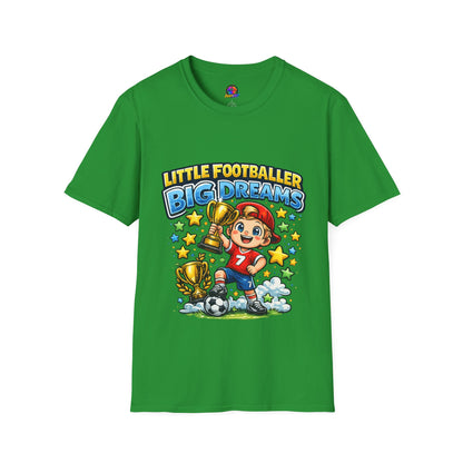 Kids Football T‑Shirt — "Little Footballer Big Dreams" Graphic Tee