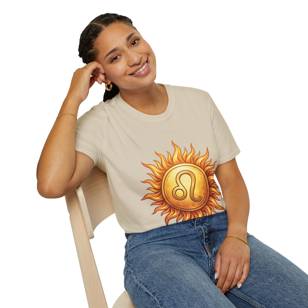 Leo Sun T‑Shirt — Zodiac Sunburst Graphic Tee
