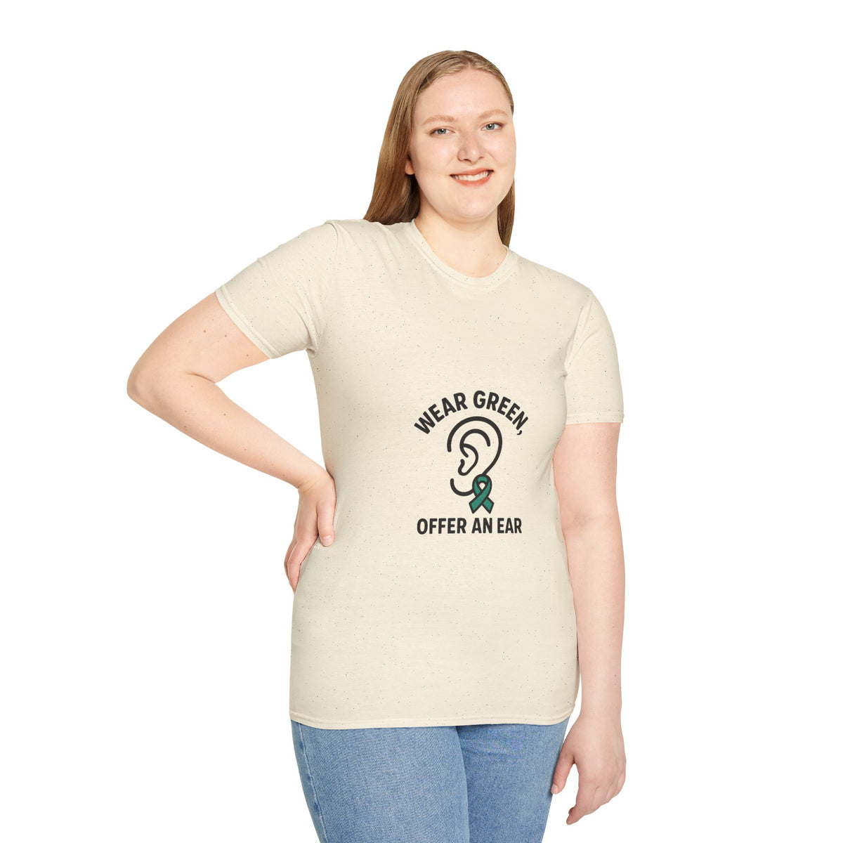 Wear Green Offer An Ear T-Shirt — Mental Health Awareness Tee - Trending Now - October 2026