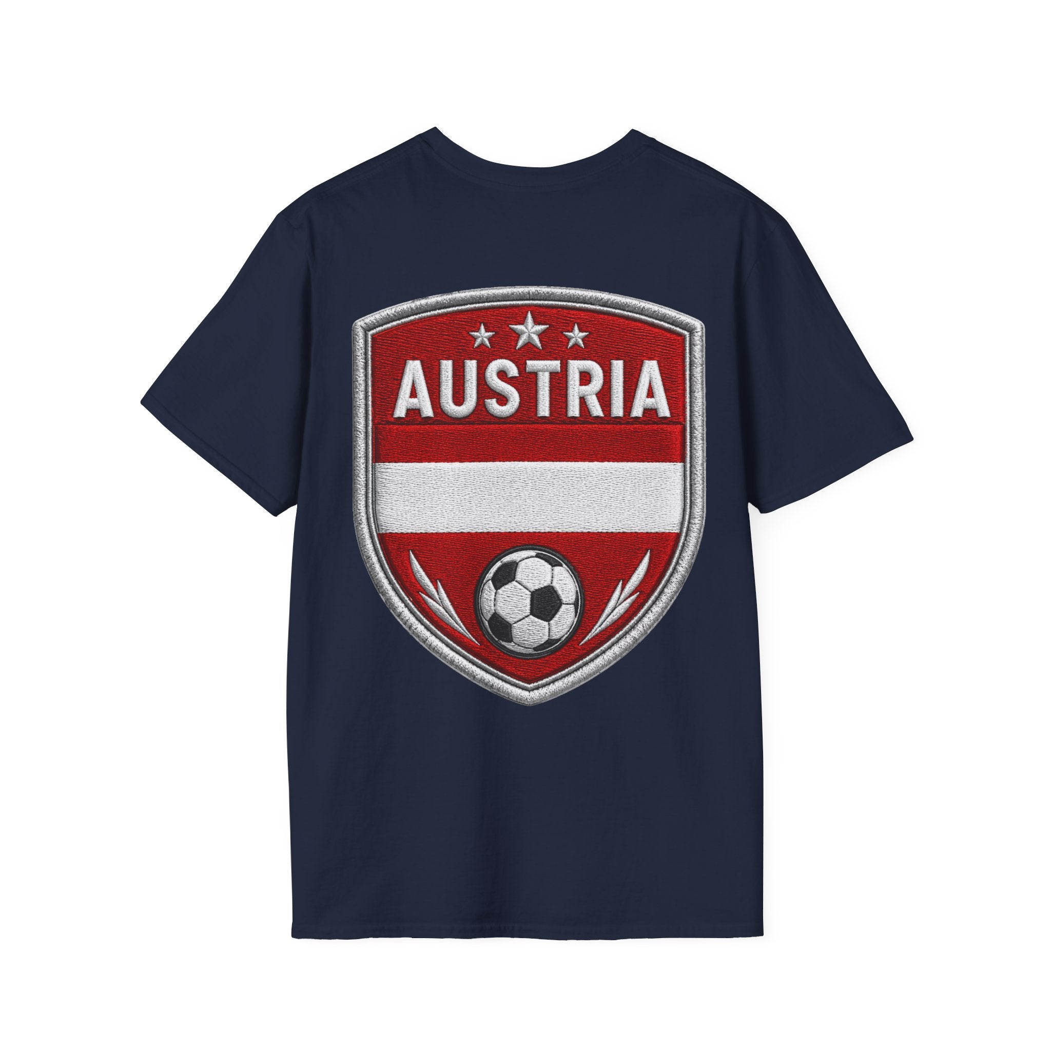 Austria  Alpine Charge Soccer T-Shirt — Mountain Football Graphic Tee -
