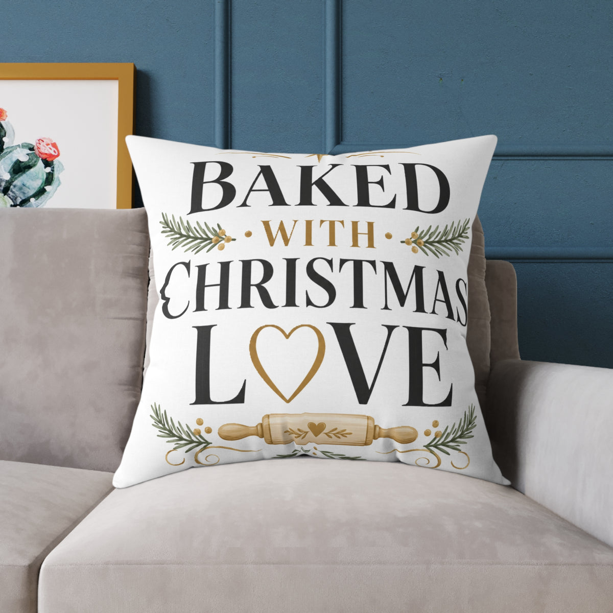 Christmas Baked with Christmas Love Pillow