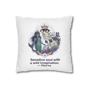 Pisces Zodiac Pillowcase — "Sensitive soul with a wild imagination" Decorative Throw Pillow Cover
