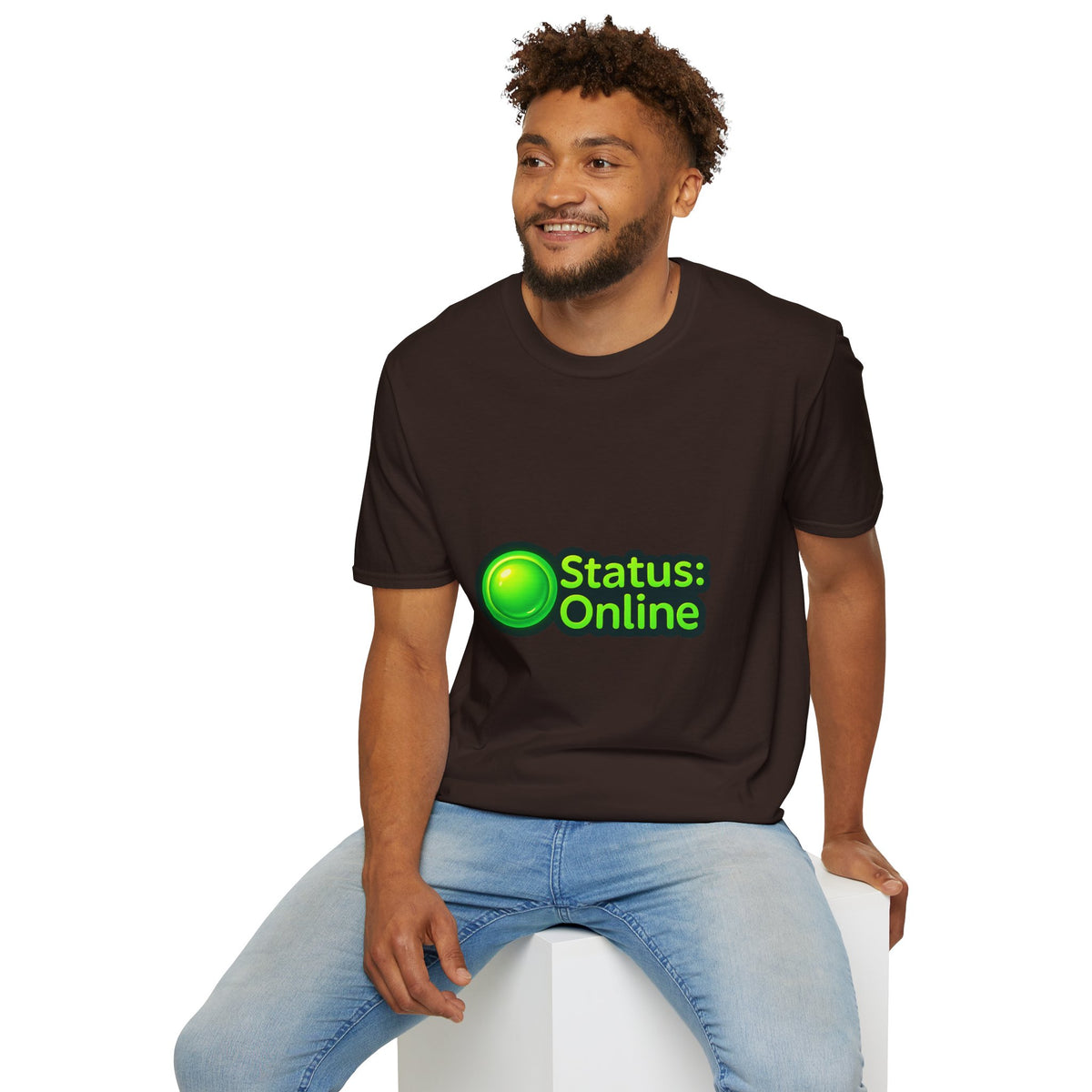 Status Online T-Shirt — Green Online Status Icon Tee - Trending Now - October 2026
