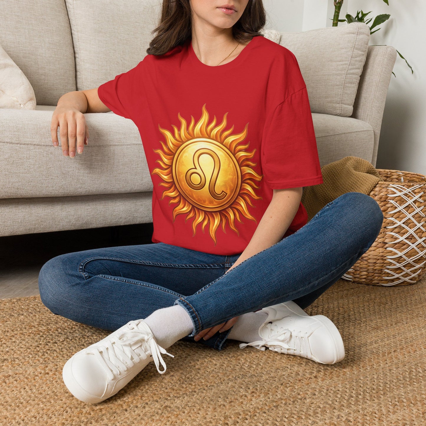 Leo Sun T‑Shirt — Zodiac Sunburst Graphic Tee