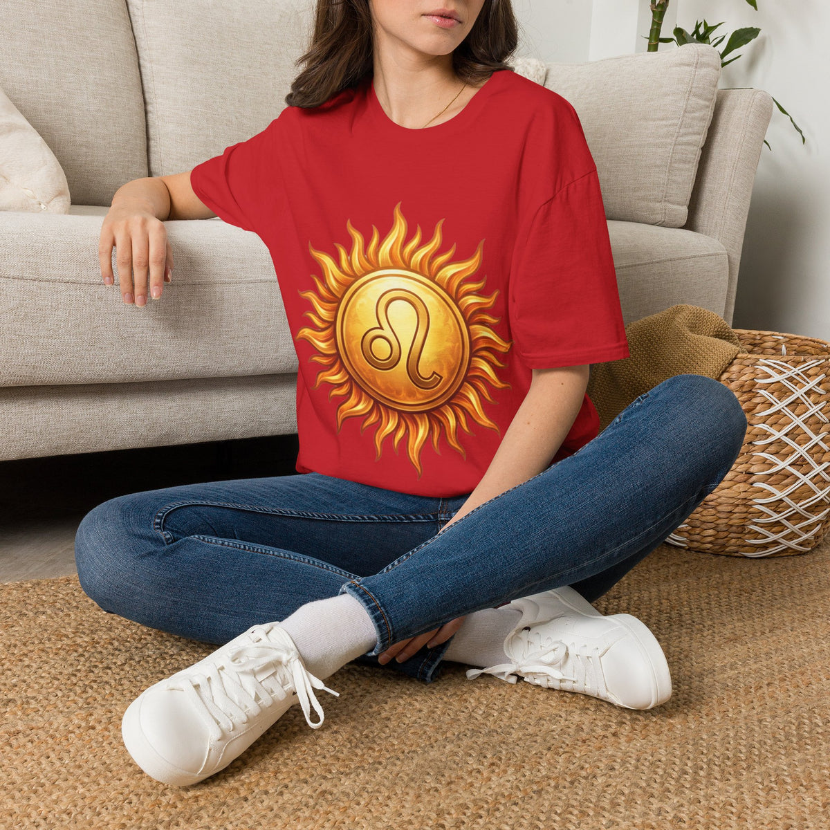 Leo Sun T‑Shirt — Zodiac Sunburst Graphic Tee