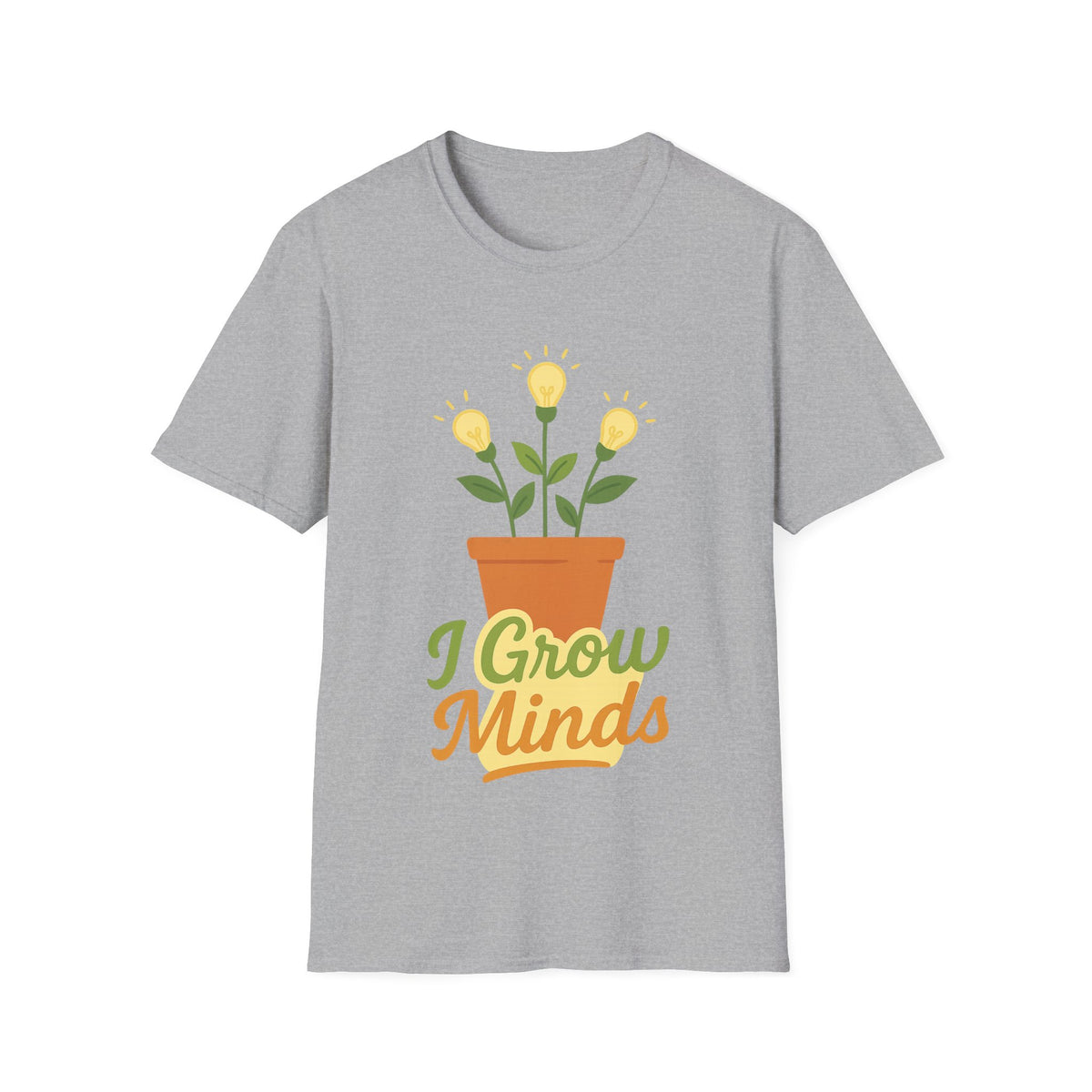 "I Grow Minds" Botanical Teacher Tee | Cute Flower Graphic T-Shirt - Trending Now - September 2026
