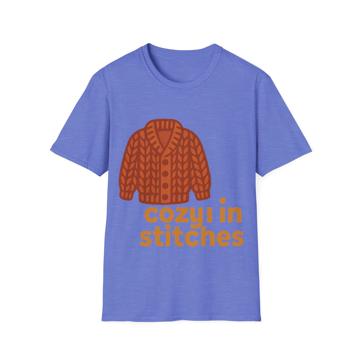 "Cozy In Stitches" Autumn Sweater Tee | Cute Knitting Crochet T-Shirt - Trending Now - September 2026