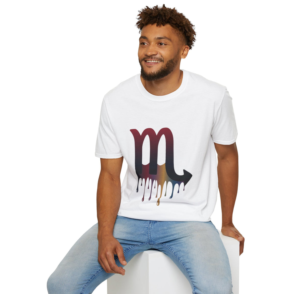 Scorpio Drip Symbol T-Shirt — Zodiac Scorpion Astrology Tee