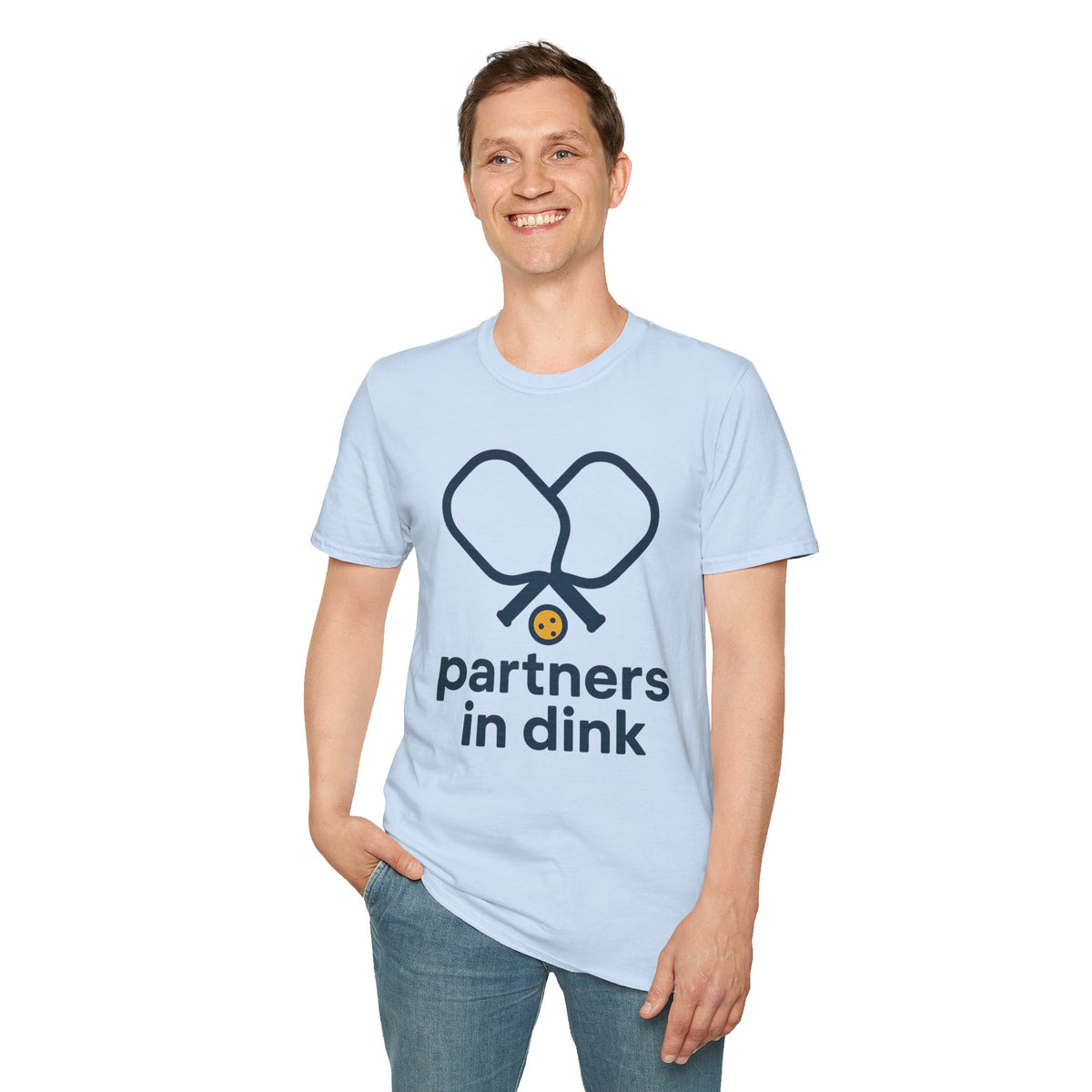 Heart & Dot Minimalist Black T-Shirt — Subtle Blue Heart Graphic - Trending Now - September 2026