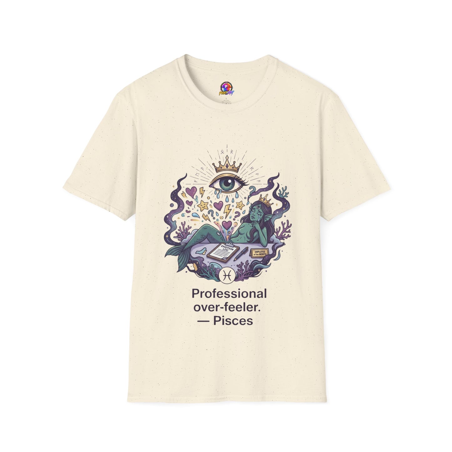 Mystic Eye Graphic T‑Shirt — 'Professional Over‑Feeler' Surreal Tee