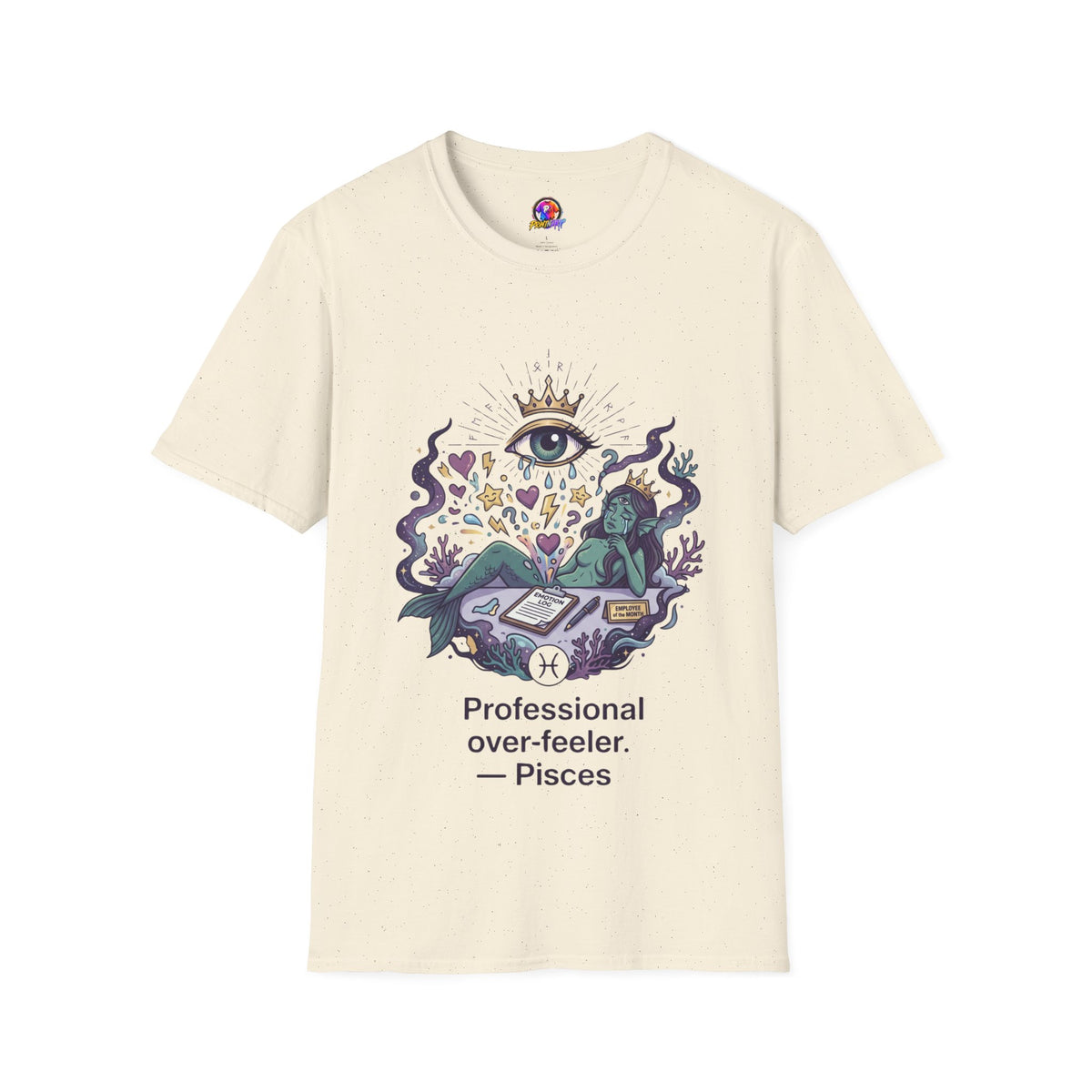 Mystic Eye Graphic T‑Shirt — 'Professional Over‑Feeler' Surreal Tee