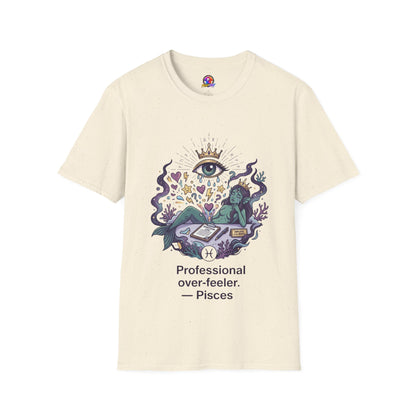 Mystic Eye Graphic T‑Shirt — 'Professional Over‑Feeler' Surreal Tee