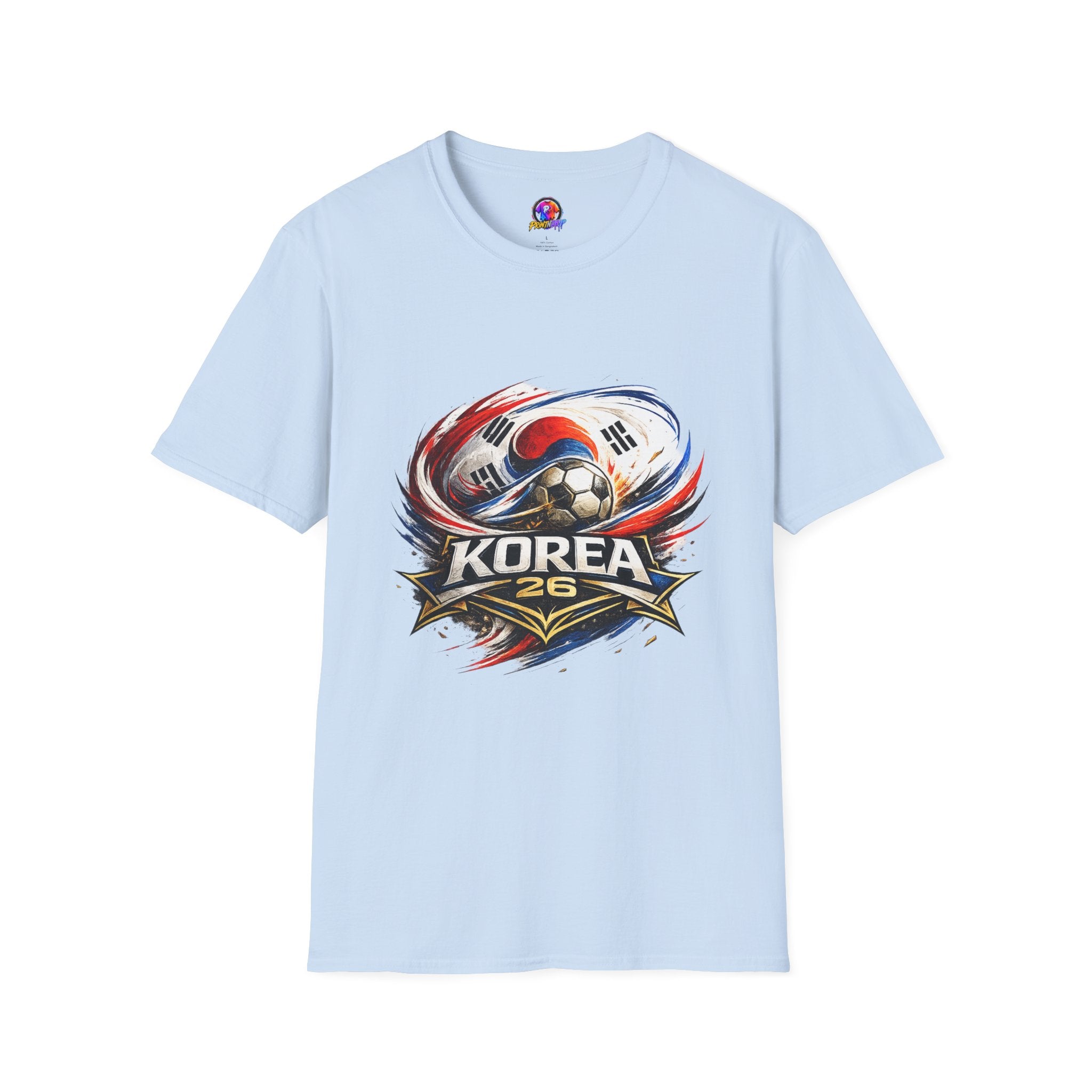 Korea Soccer T‑Shirt — Korea Football Crest Tee