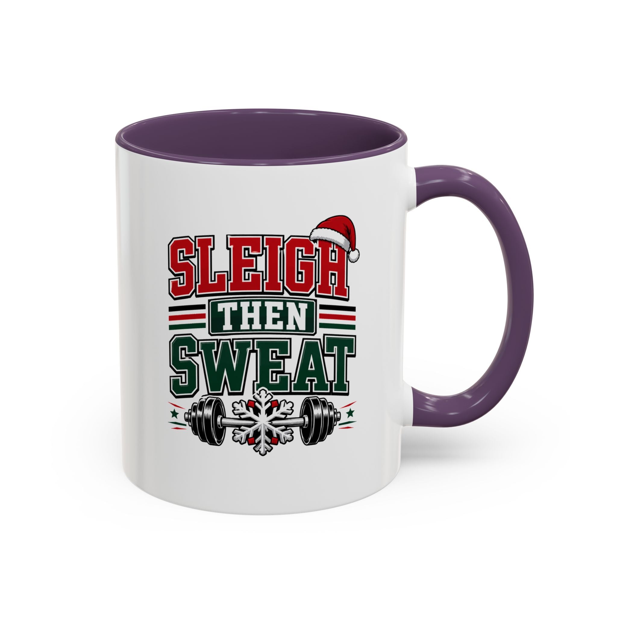 Modern Day Christmas Sleigh Then Sweat Coffee Mug