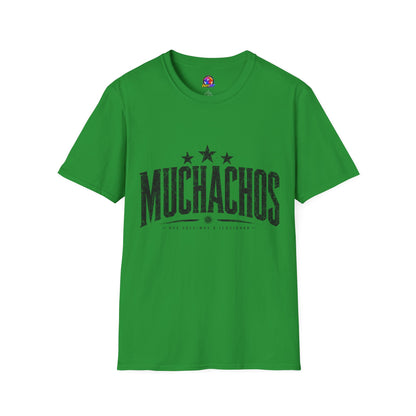 Muchachos Graphic T‑Shirt — Vintage Distressed Crew Tee - Argentina Song, slogan, favorite chant