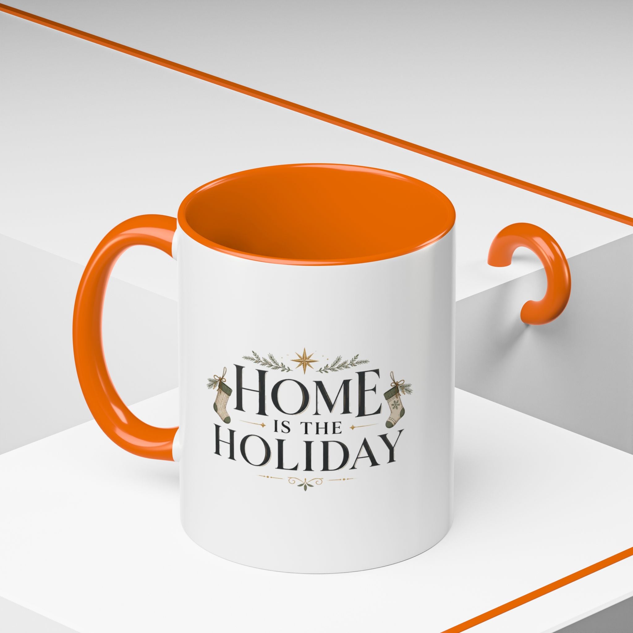 Christmas Home Is the Holiday Coffee Mug — Christmas Holiday Accent Mug