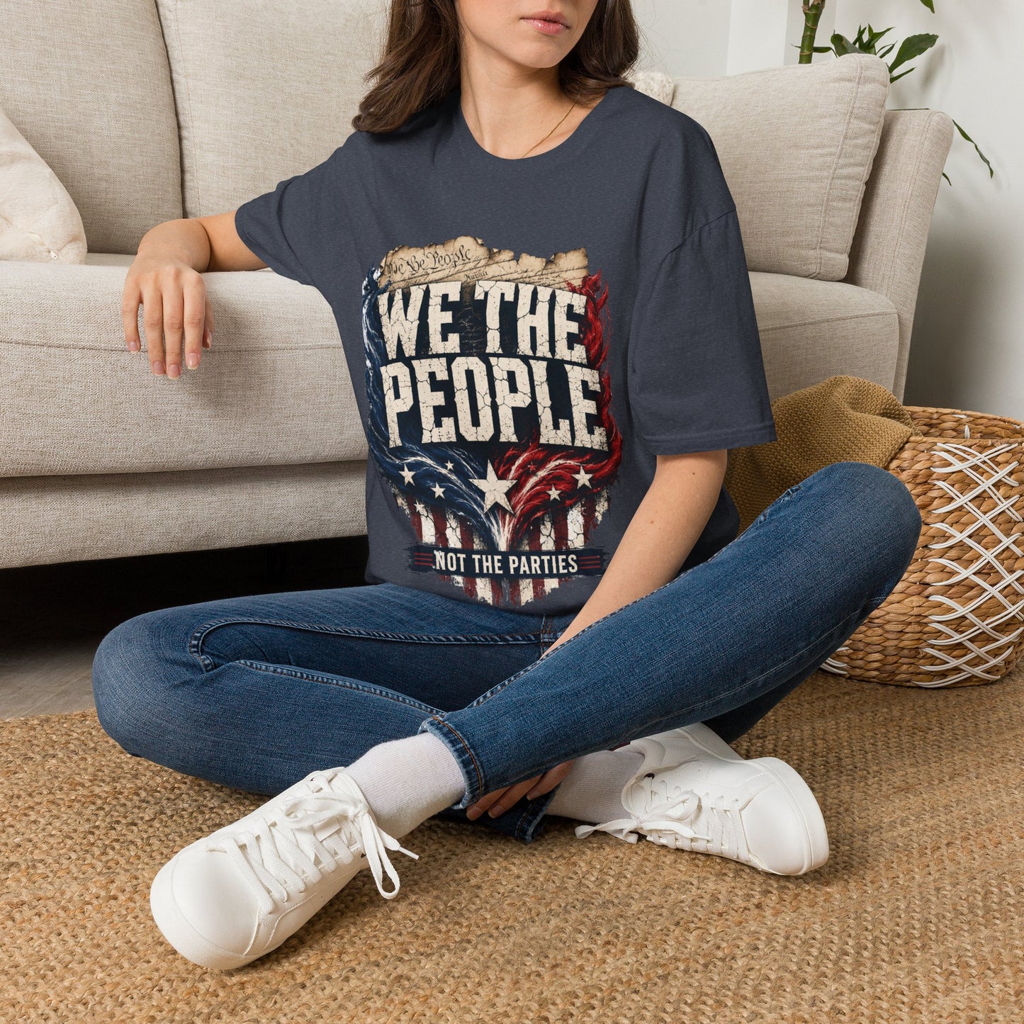 We The People T‑Shirt — Patriotic Americana Tee with ‘We The People’ Design
