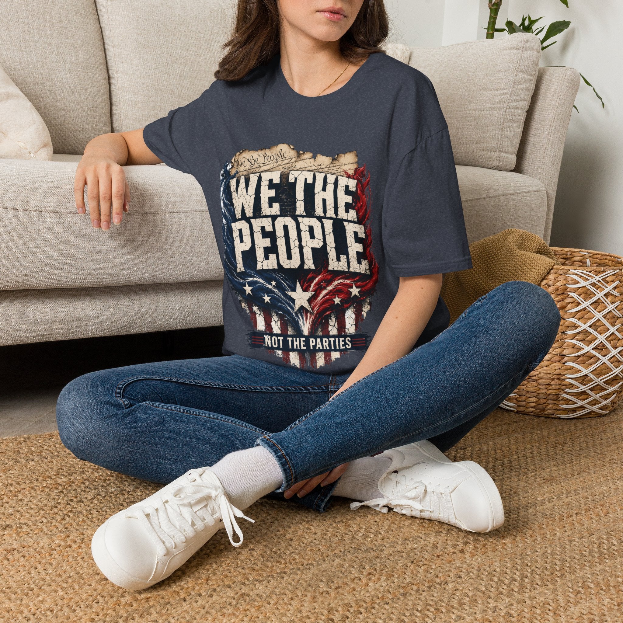 We The People T‑Shirt — Patriotic Americana Tee with ‘We The People’ Design