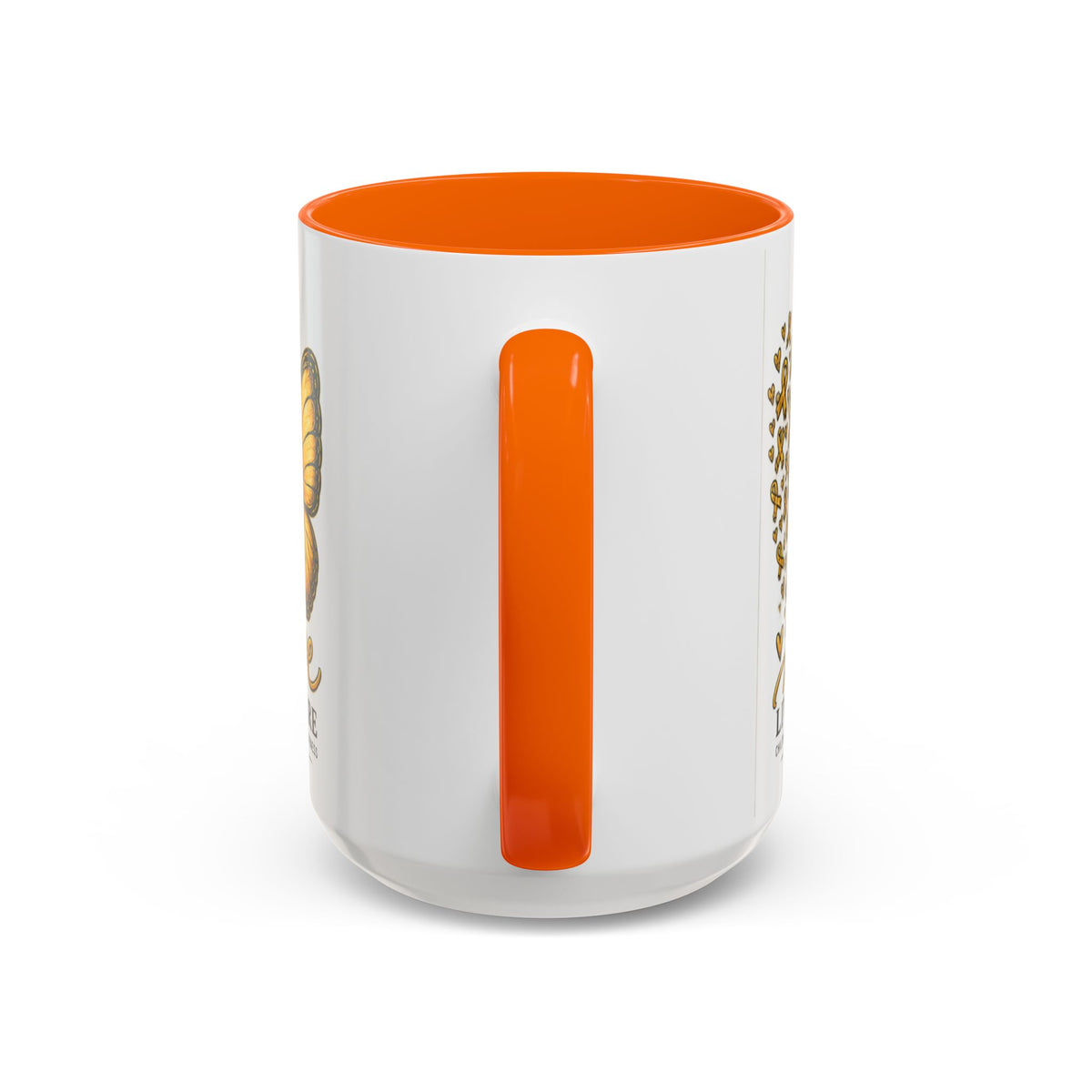Hope Lives Here Childhood Cancer Awareness Accent Coffee Mug