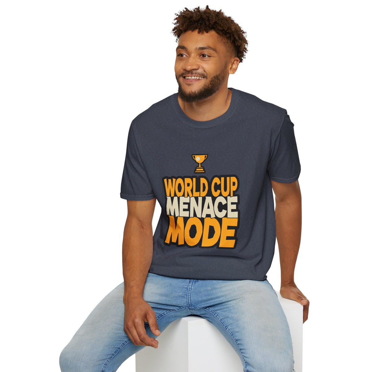 World Cup Menace Mode T-Shirt — Funny Soccer Fan Tee with Trophy Graphic - Trending Now - August 2026