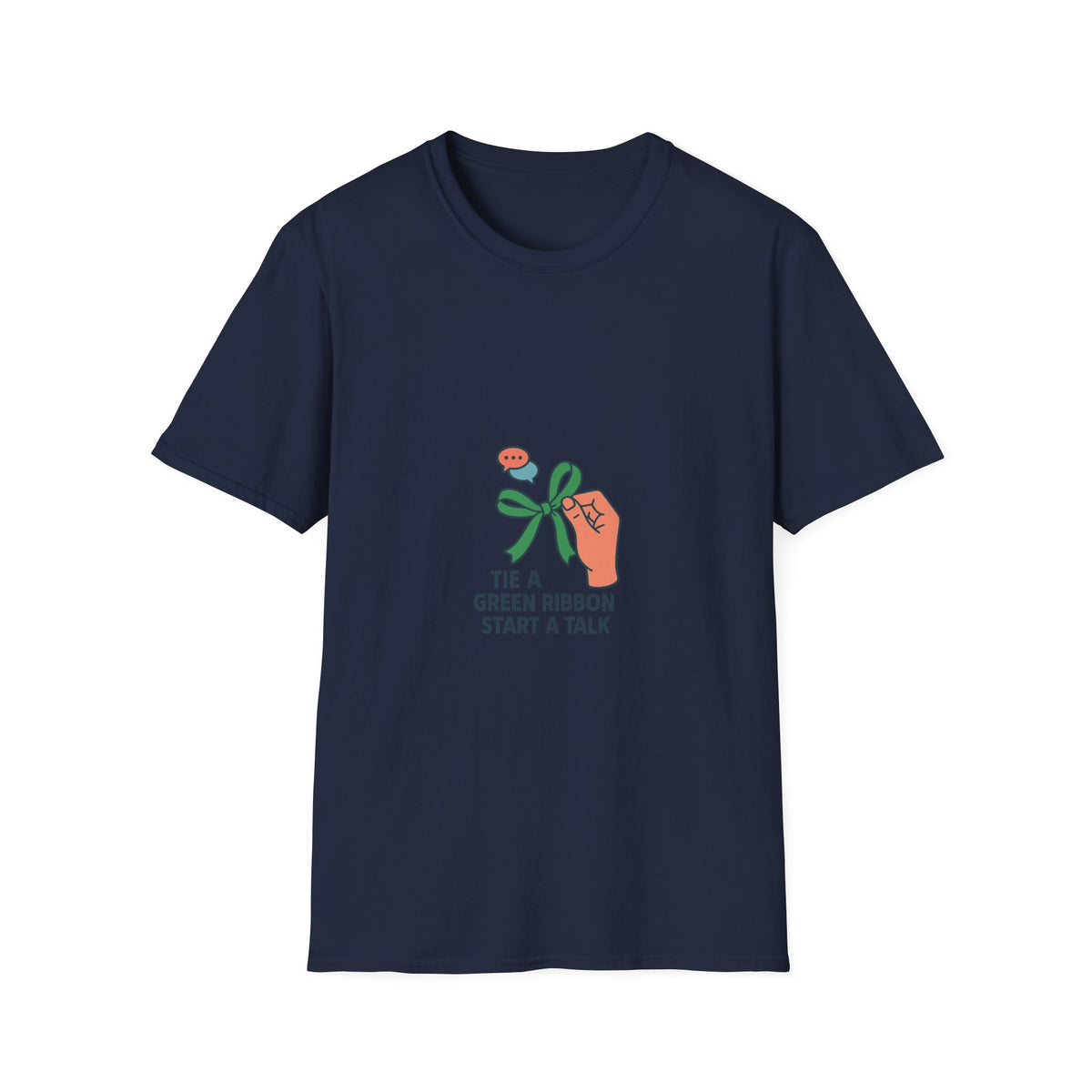 Mental Health Awareness T-Shirt — "Tie a Green Ribbon, Start a Talk" - Trending Now - October 2026