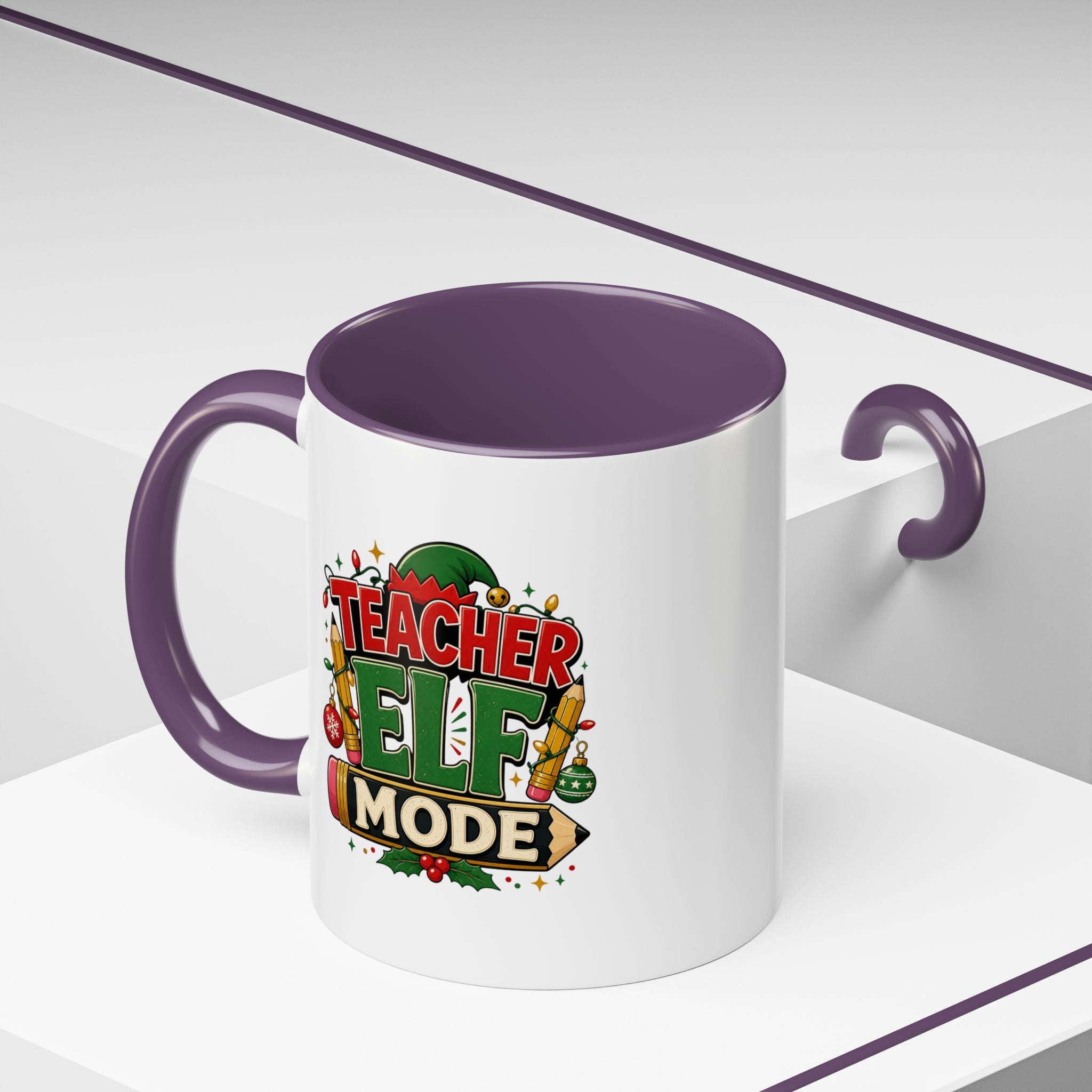 Teacher Elf Mode Coffee Mug — Christmas Teacher Holiday Gift