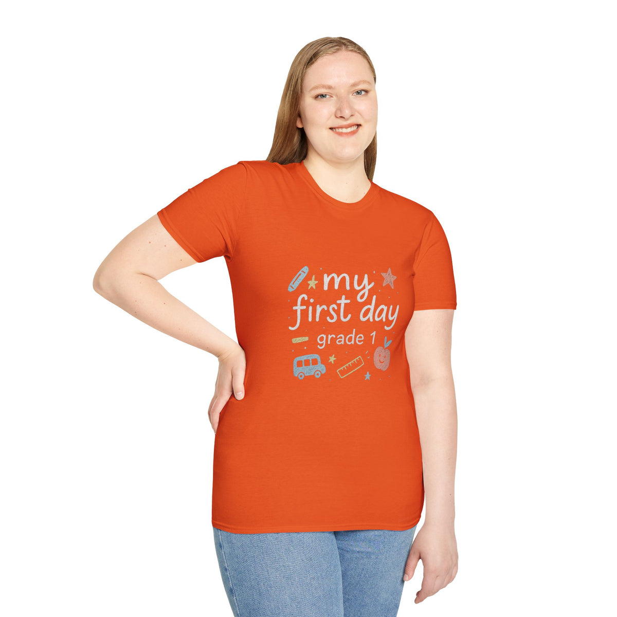 My First Day T‑Shirt — Cute Back-to-School Graphic Tee (My First Day, Grade 1) - Trending Now - August 2026