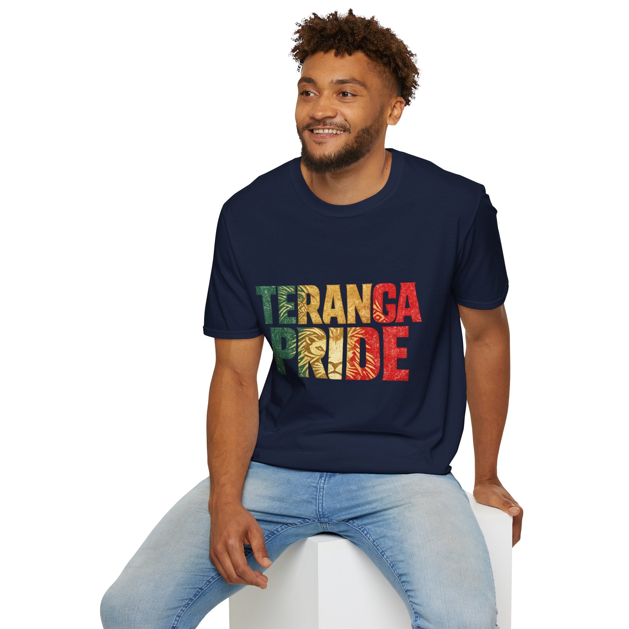 Senegal Teranga Pride T-Shirt — Senegal Flag Colors & Lion Graphic