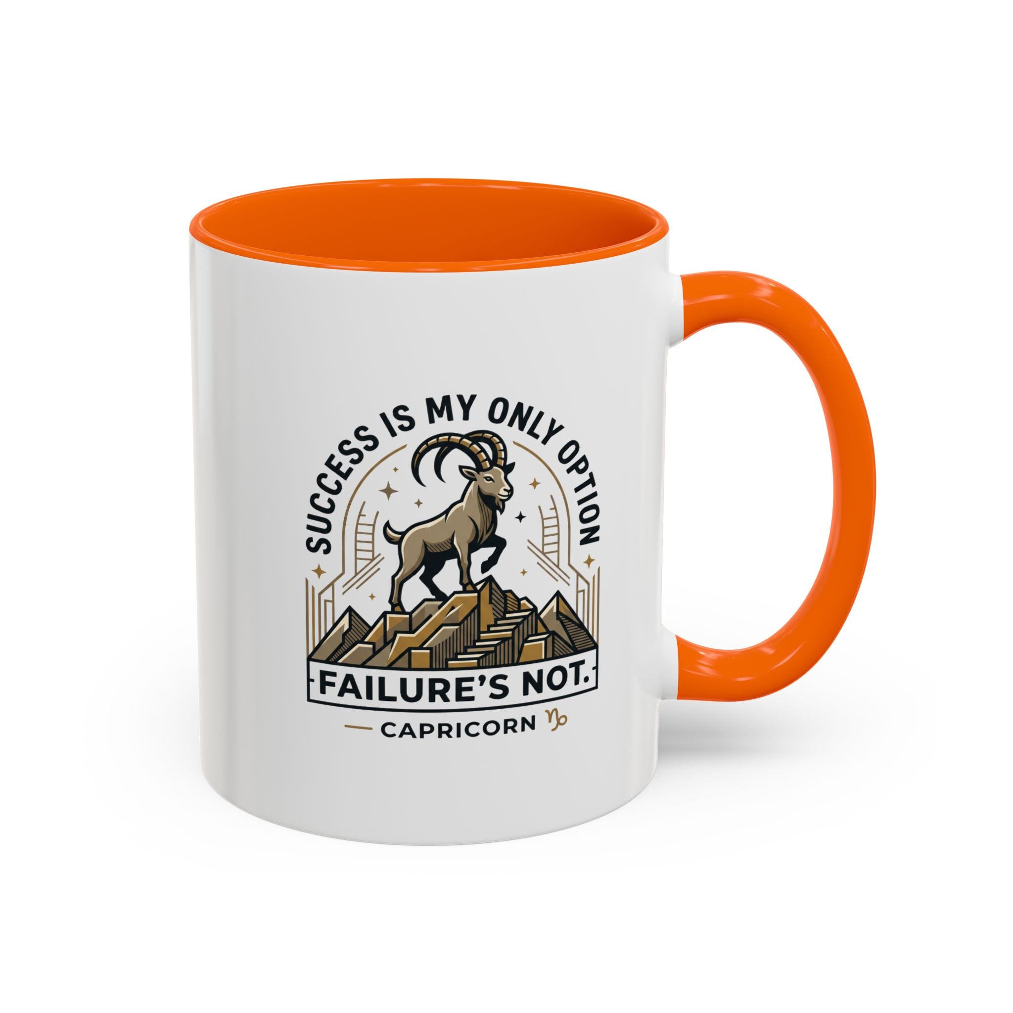 Capricorn Coffee Mug – "Success Is My Only Option, Failure's Not" Zodiac Gift