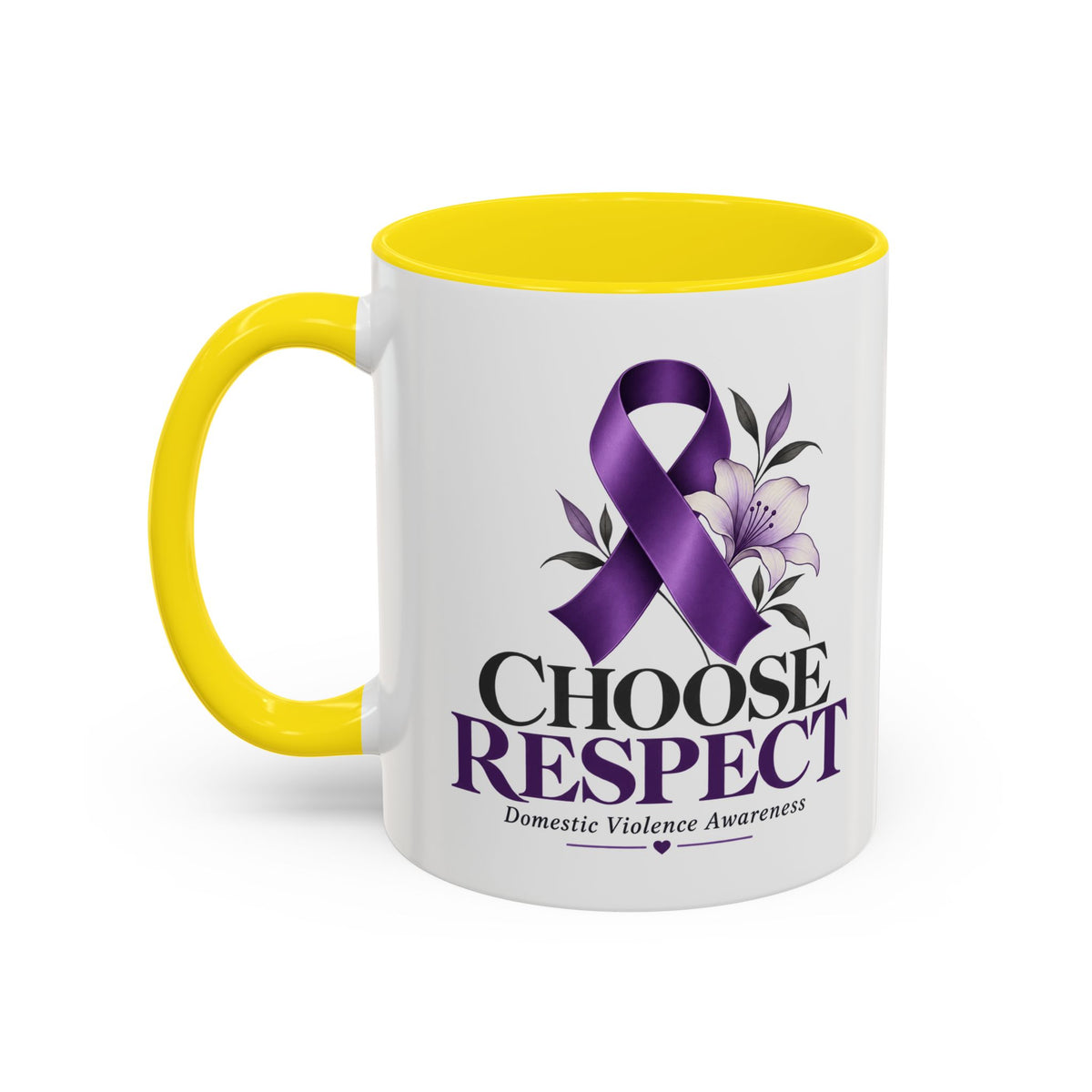 Choose Respect - Domestic Violence Awareness Coffee Mug (Accent, 11/15oz)