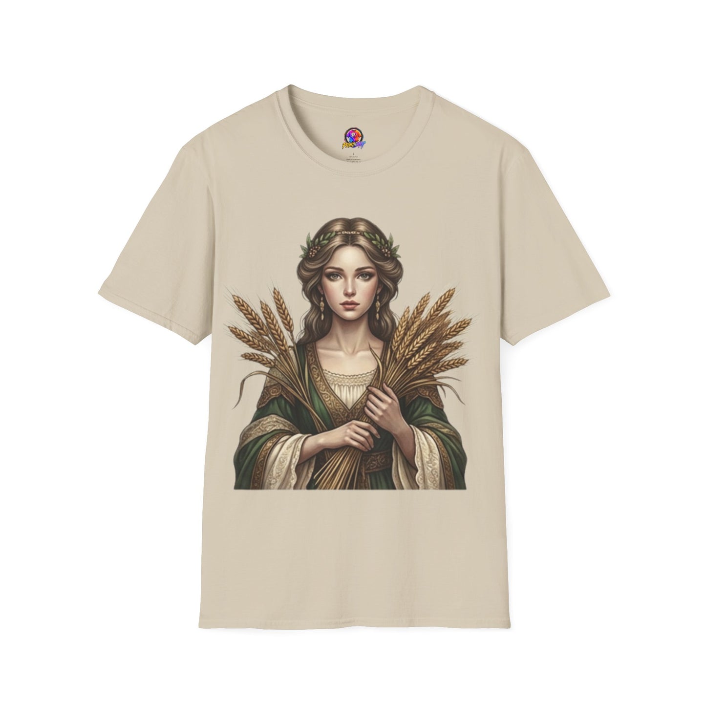 Goddess of Harvest T‑Shirt — Wheat Maiden Graphic Tee