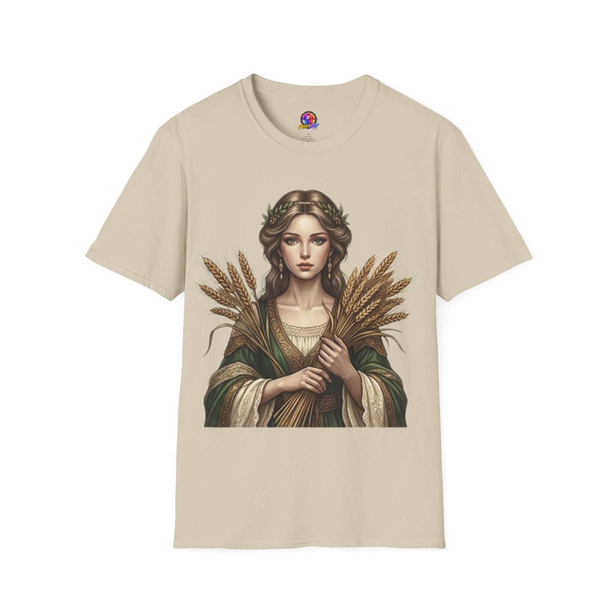 Goddess of Harvest T‑Shirt — Wheat Maiden Graphic Tee