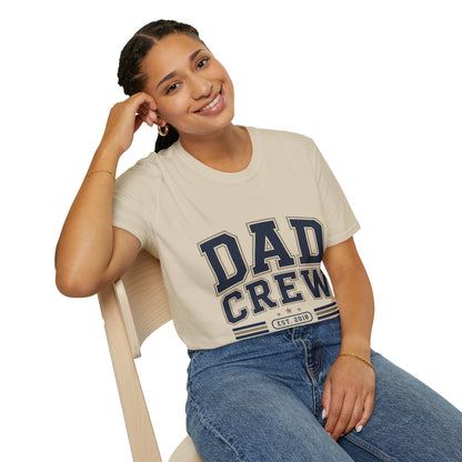 Dad Crew T-Shirt — Vintage Collegiate "DAD CREW" Father's Day Tee