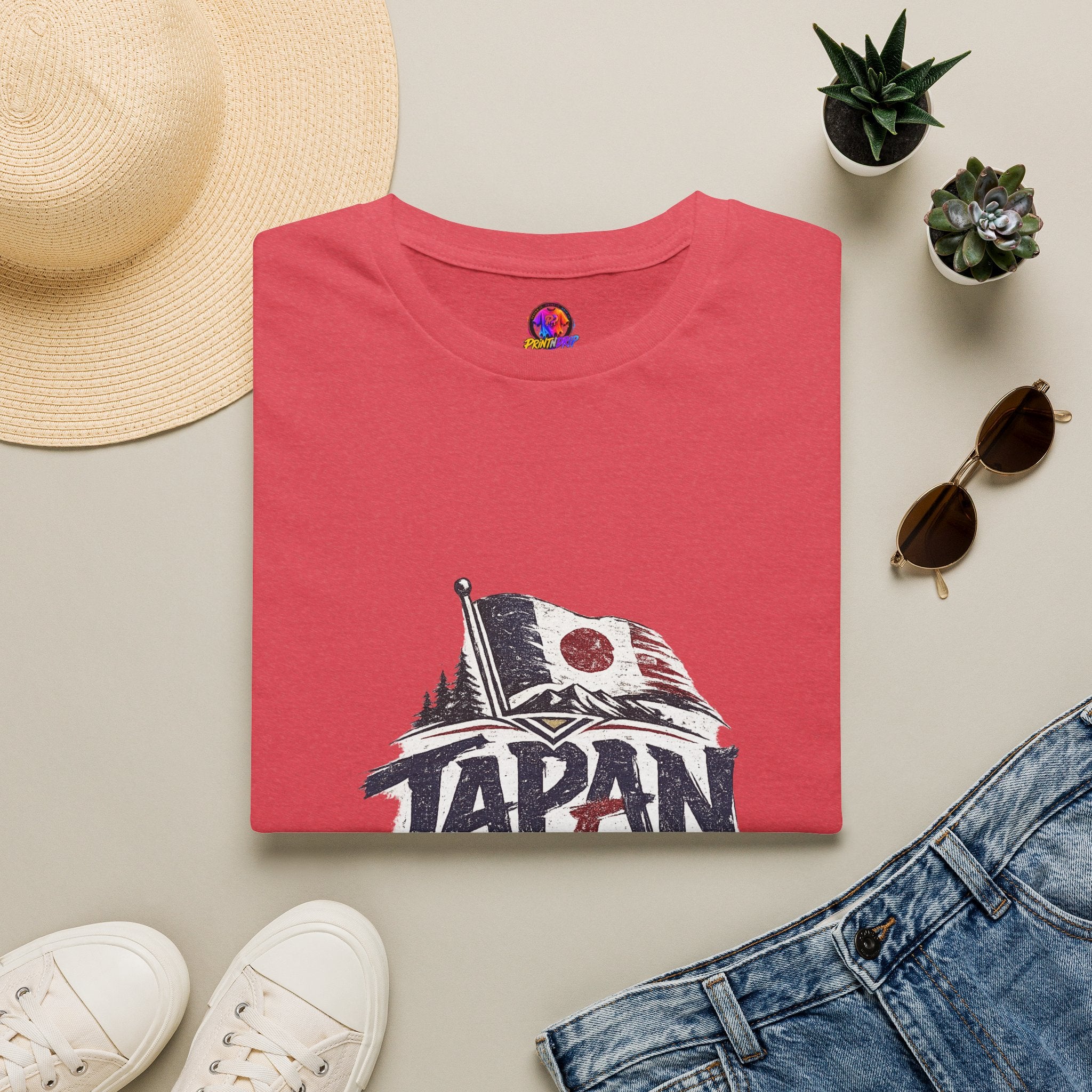 Japan Soccer T-Shirt – Vintage Flag & Crest Football Tee