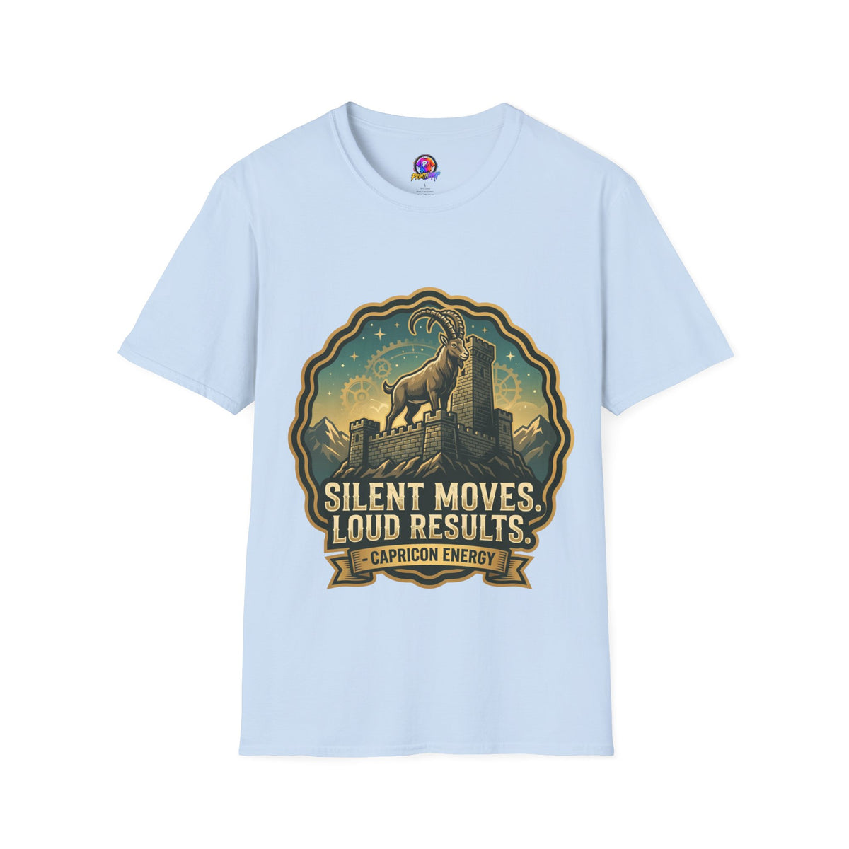 Capricorn Energy T-Shirt — "Silent Moves, Loud Results" Zodiac Tee
