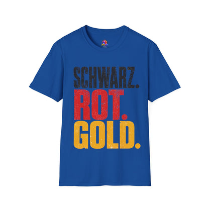 Germany Schwarz Rot Gold T-Shirt — German Flag Pride Graphic Tee