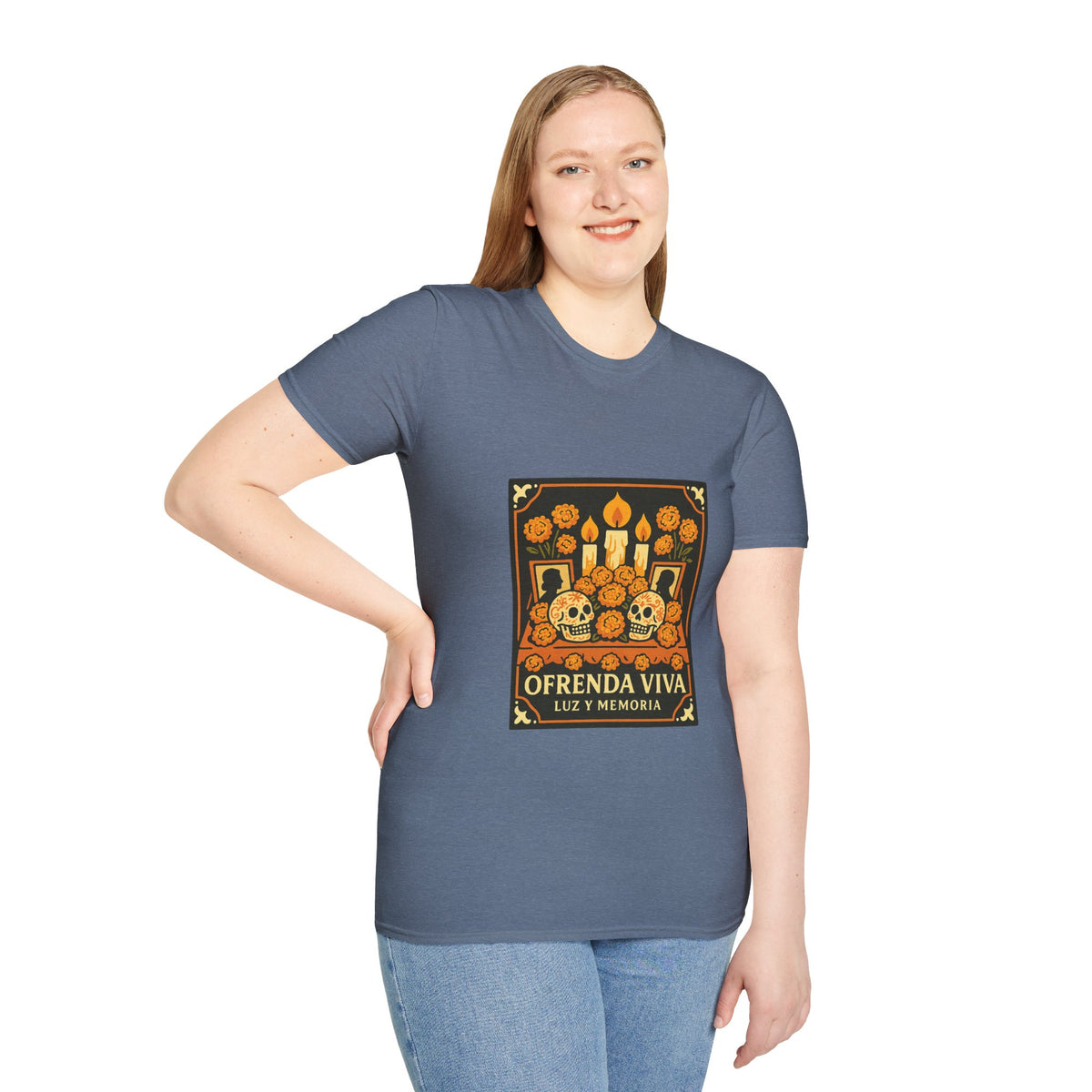 Day of the Dead T-Shirt — 'Ofrenda Viva' Calavera Altar Design - Trending Now - October 2026