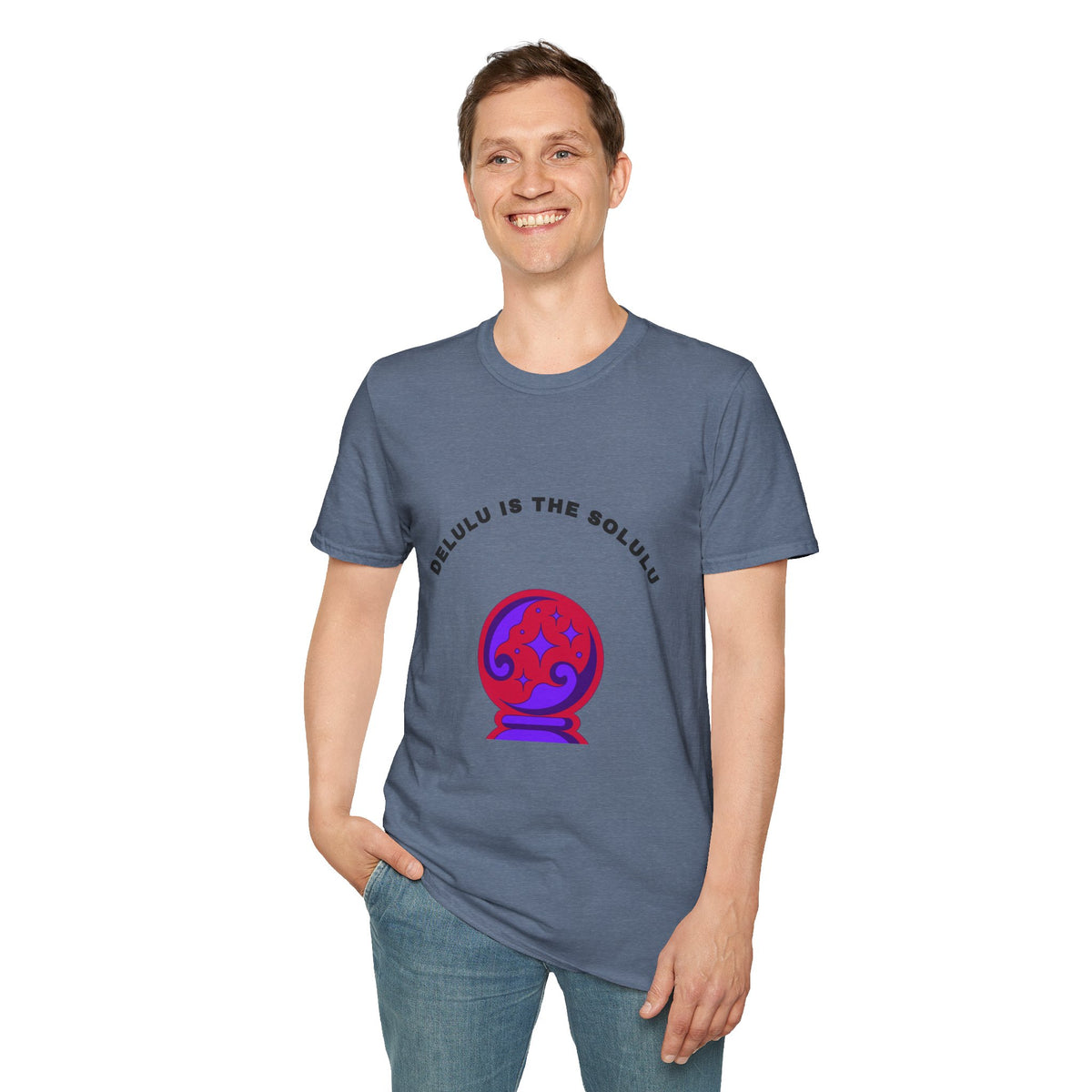 T-Shirt — Delulu Is The Solulu Crystal Ball Graphic Tee - Trending Now - September 2026