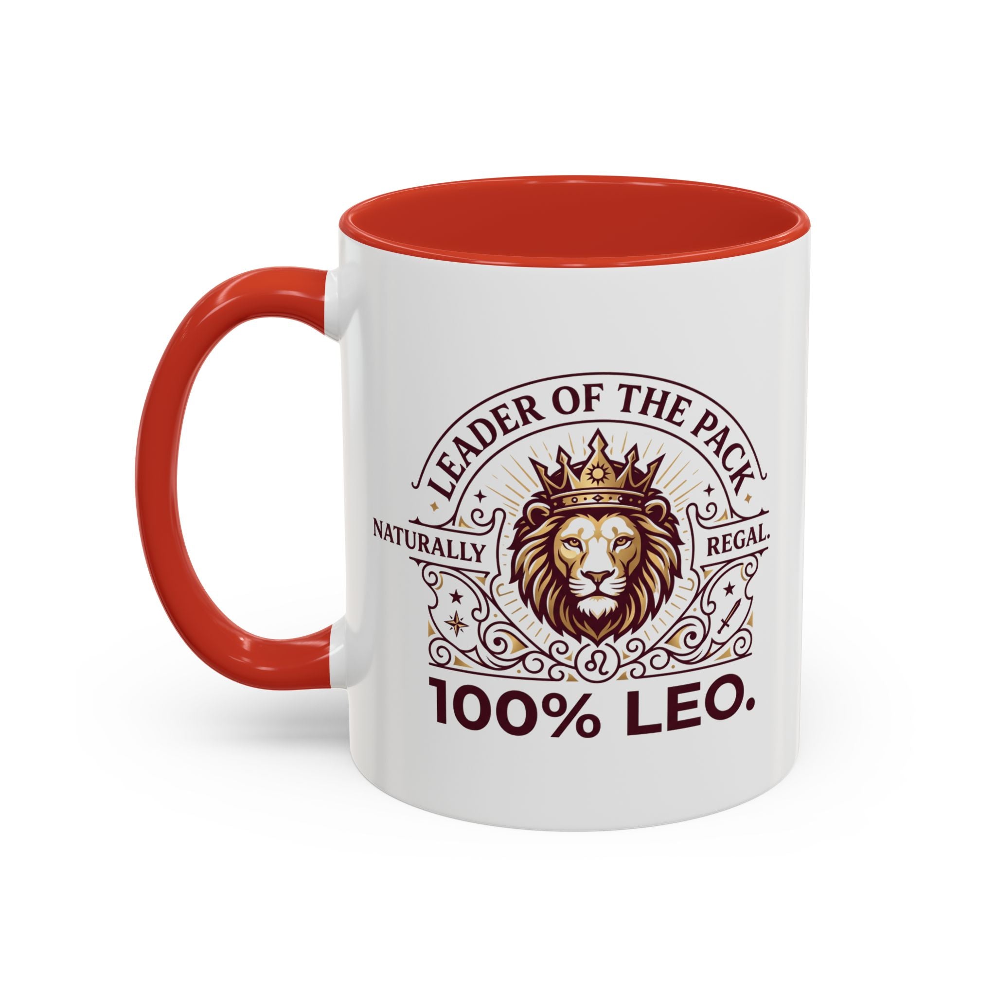 Leo Coffee Mug — 'Leader of the Pack' 100% Leo Zodiac Accent Mug