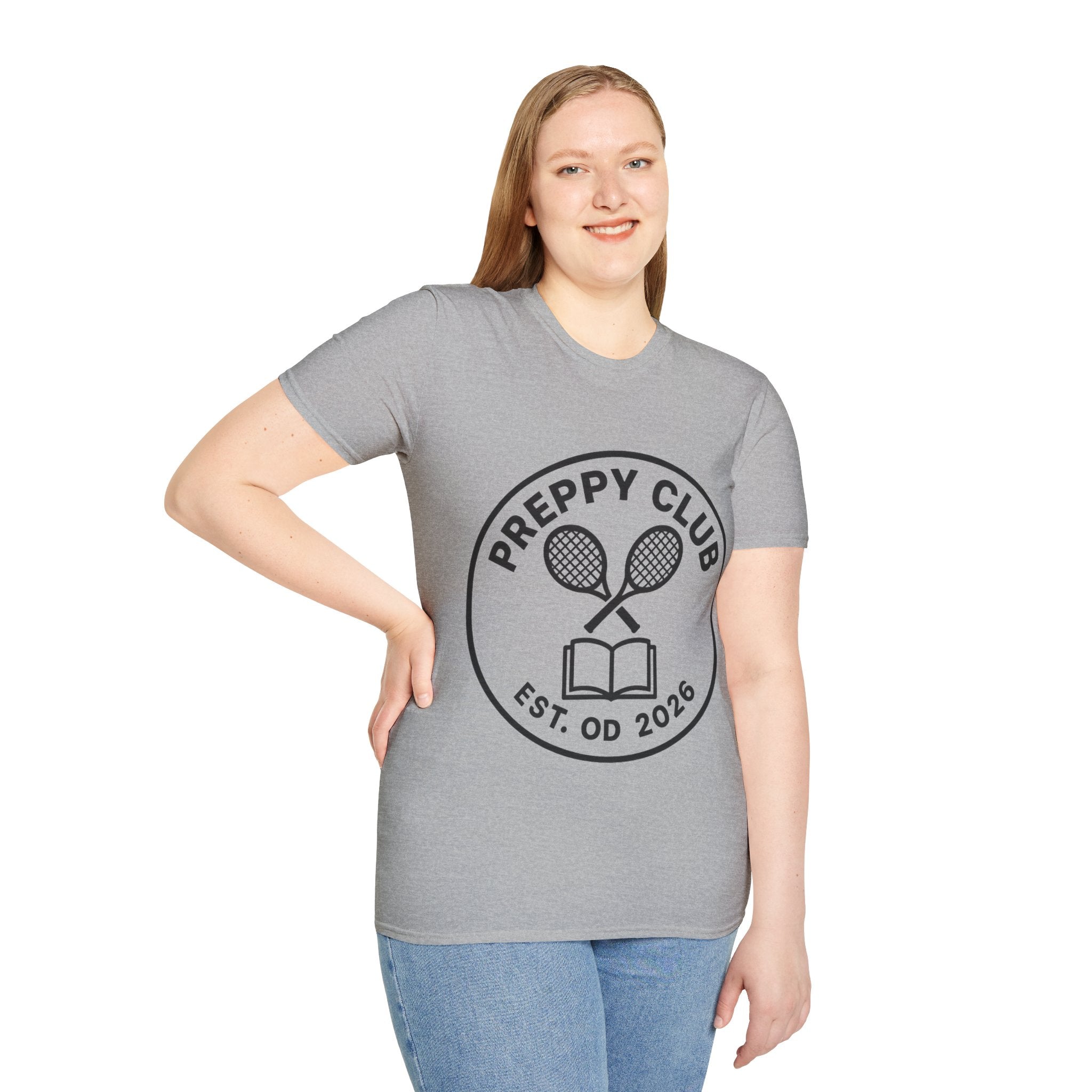 Preppy Club Tennis T‑Shirt — 'Preppy Club' Logo Tee (Est. 2026) - Trending Now - August 2026 Trends - Everyday Sporty T-shirt