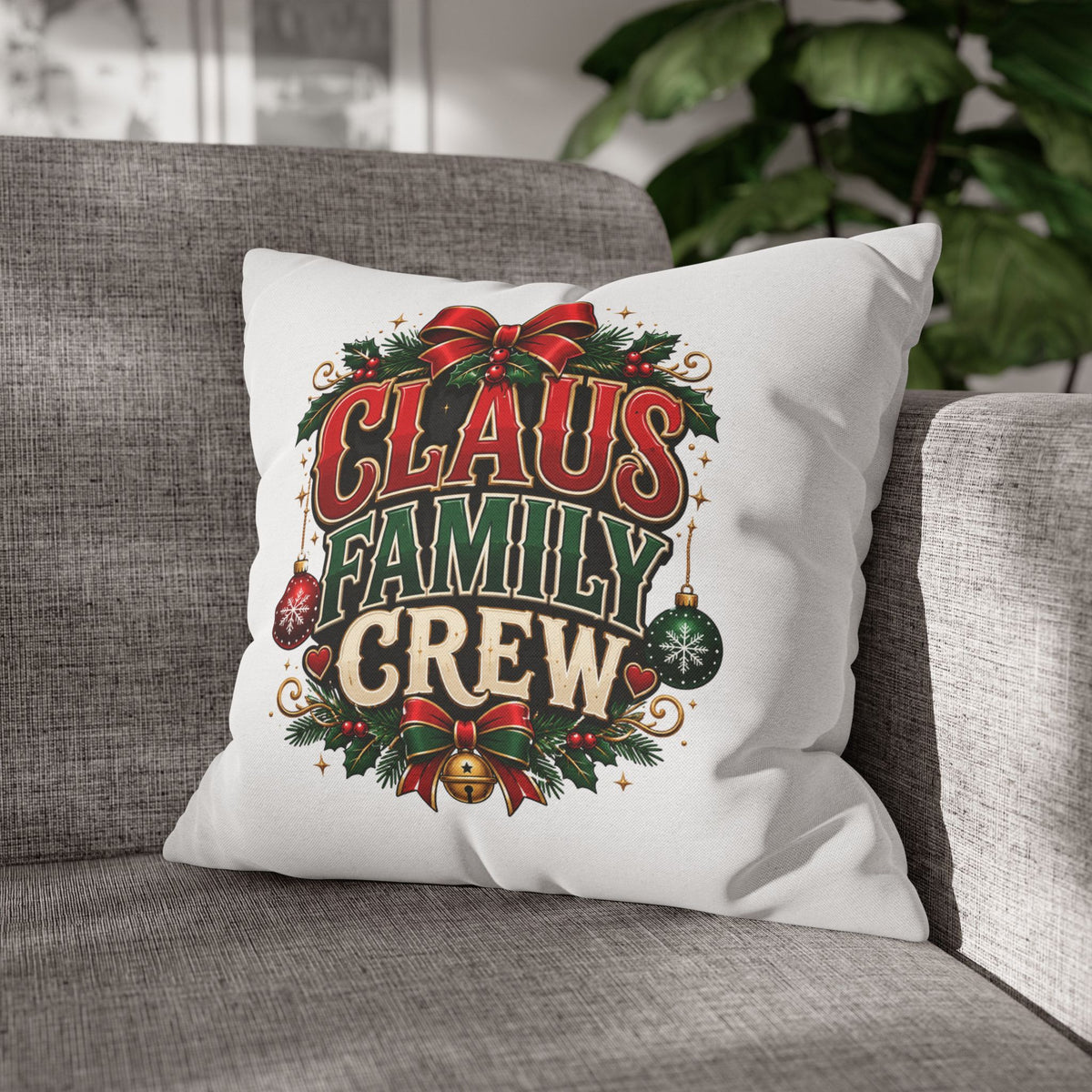 Christmas Claus Family Crew Christmas Pillowcase