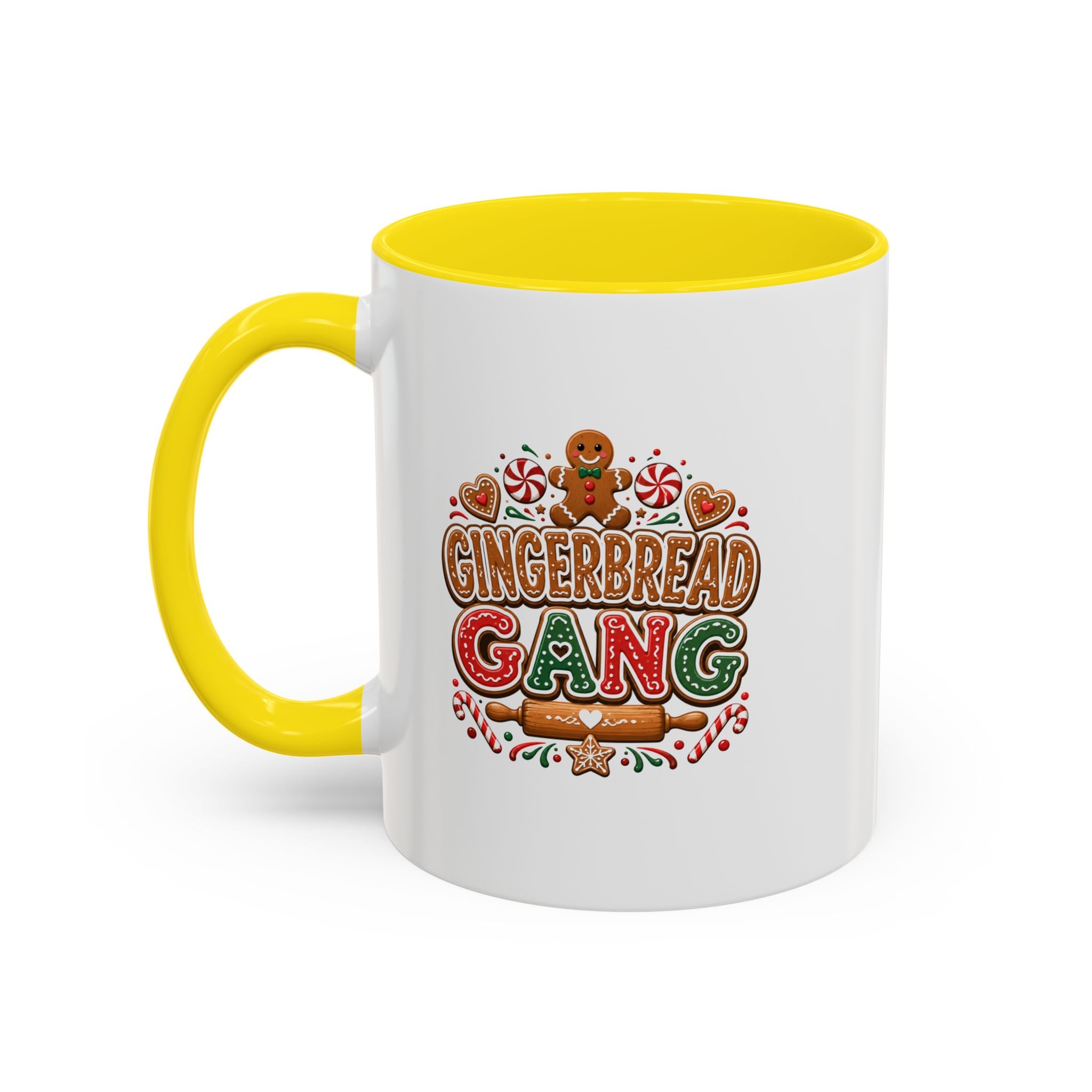 Gingerbread Gang Coffee Mug – Holiday Baking Christmas Cocoa Mug