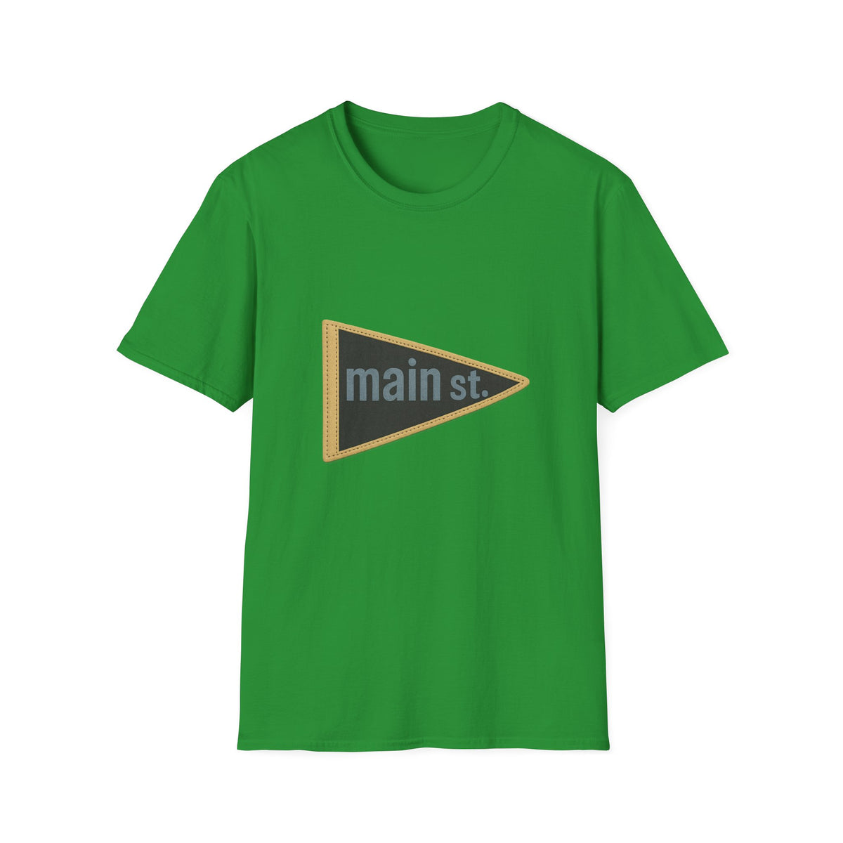Main St. Triangle Logo T‑Shirt — Vintage Retro Street Sign Graphic Tee - Trending Now - August 2026