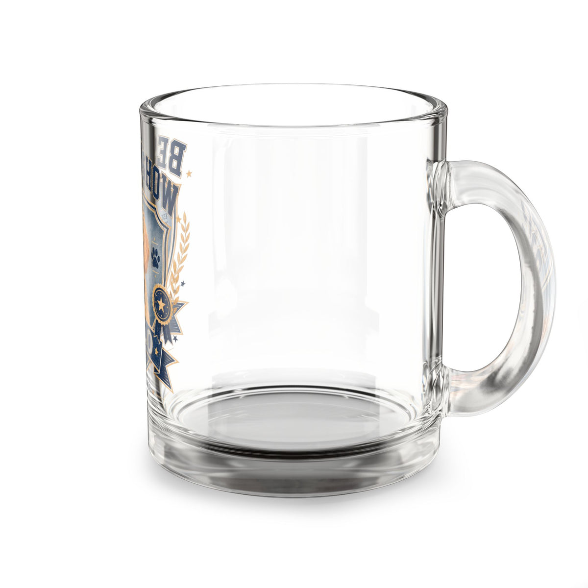 Best in Show Personalized Glass Mug — Custom Pet Name (10oz) Milo Bailey Dog Dad Mom  Glass Mug 10 oz