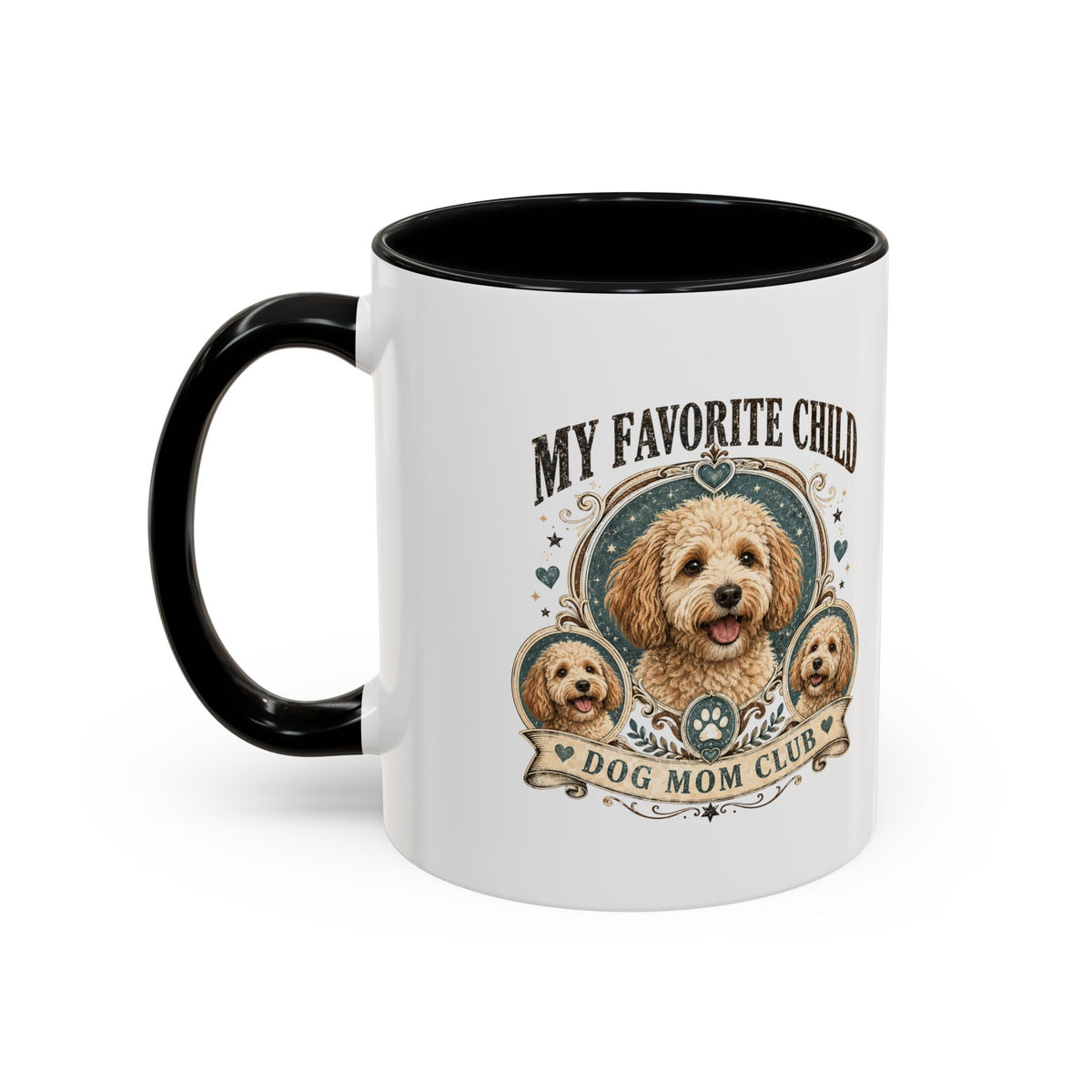 Milo Bailey Dog Dad Mom Dog Mom Coffee Mug – “My Favorite Child” Cute Paw Print Accent Mug