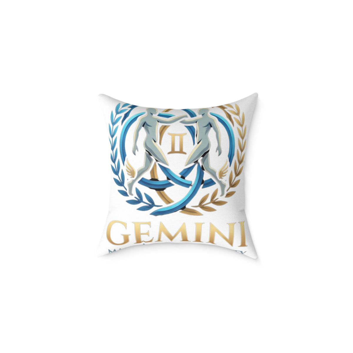 Gemini Zodiac Master Of Adaptability Square Poly Canvas Pillow