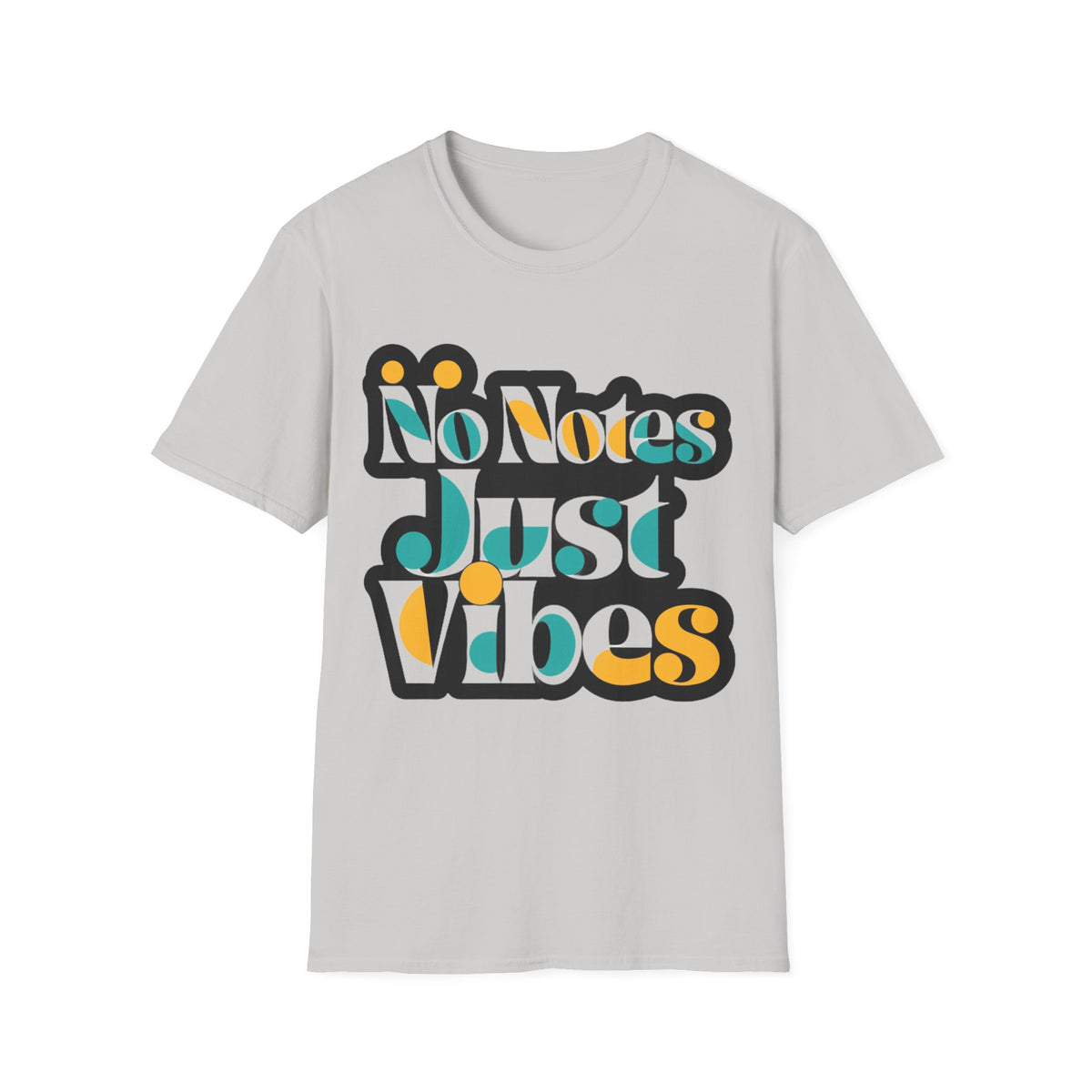 No Notes Just Vibes T-Shirt — Retro Groovy Graphic Tee for Relaxed, Music-Loving Casual Wear - Trending Now - August 2026