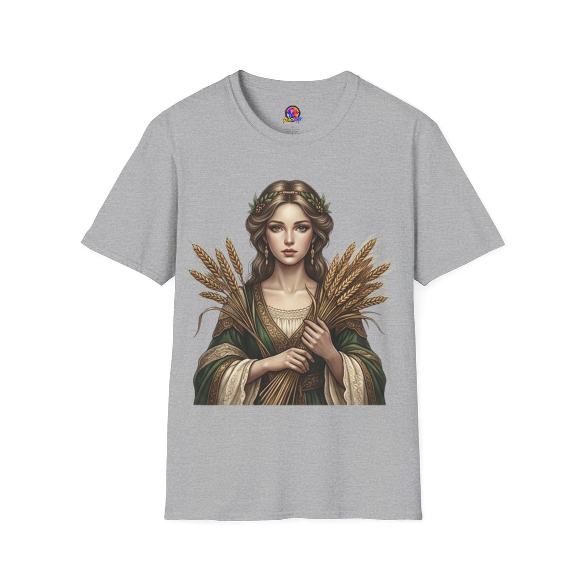 Goddess of Harvest T‑Shirt — Wheat Maiden Graphic Tee